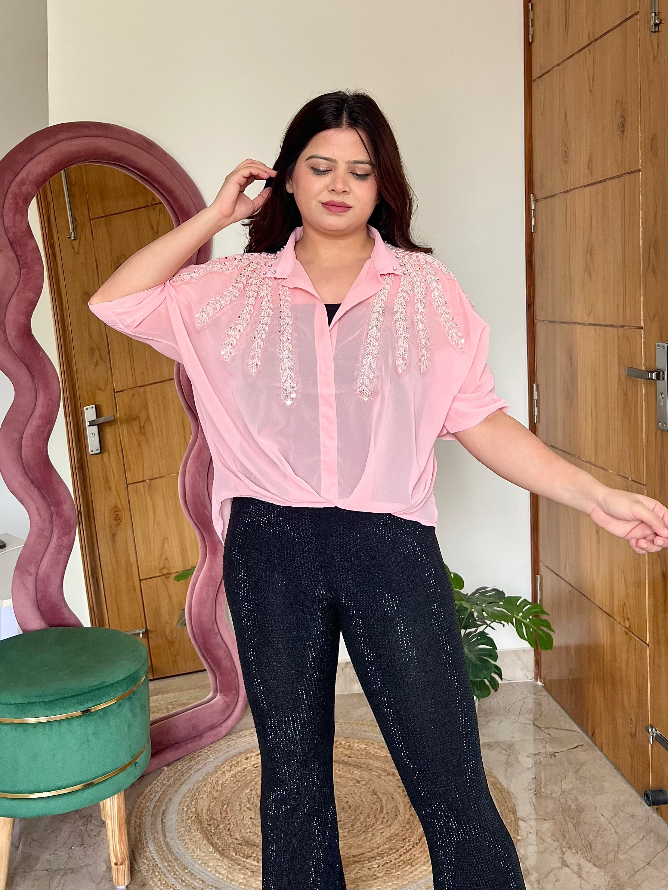 CORA EMBROIDERED TOP