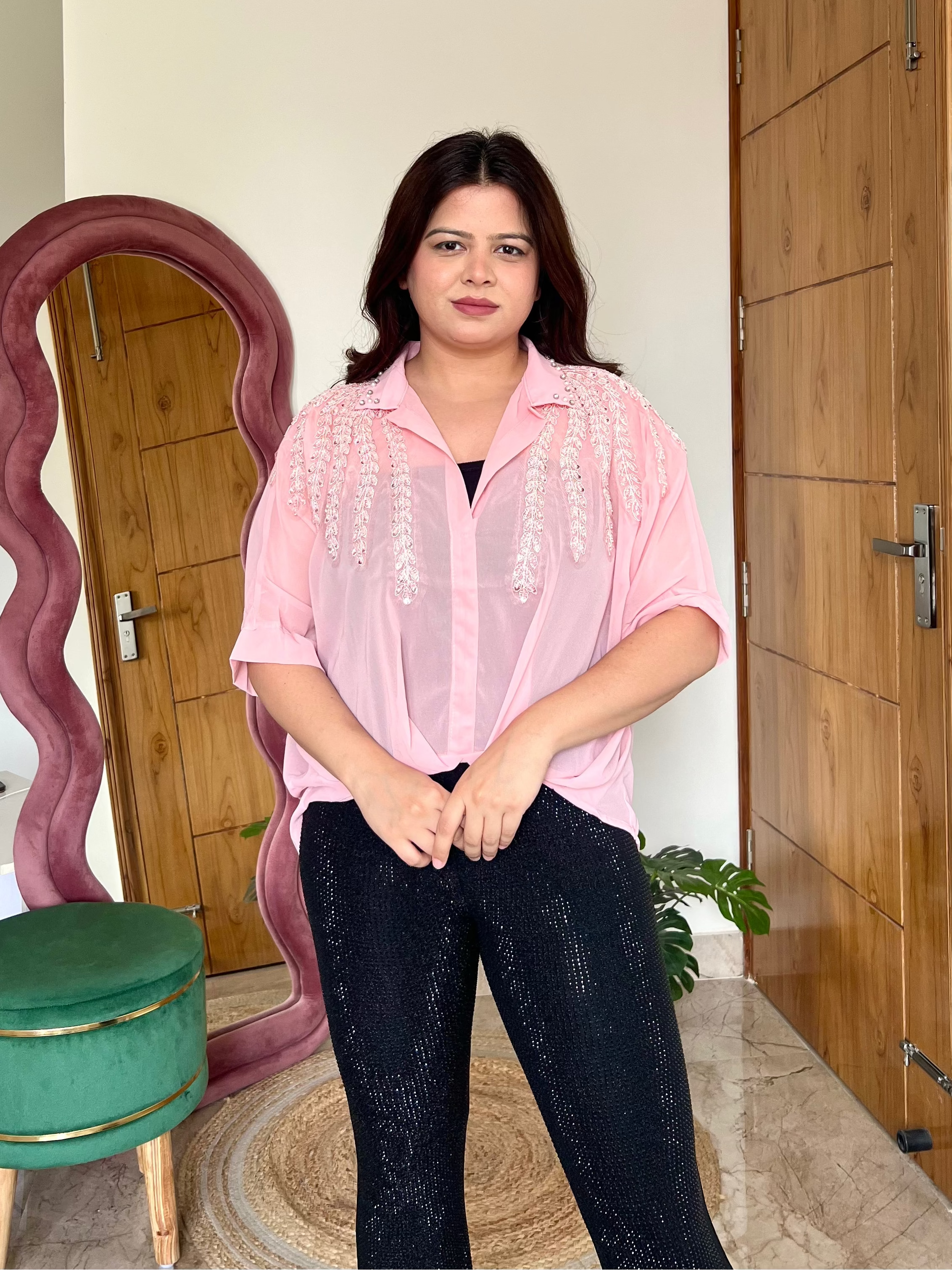 CORA EMBROIDERED TOP