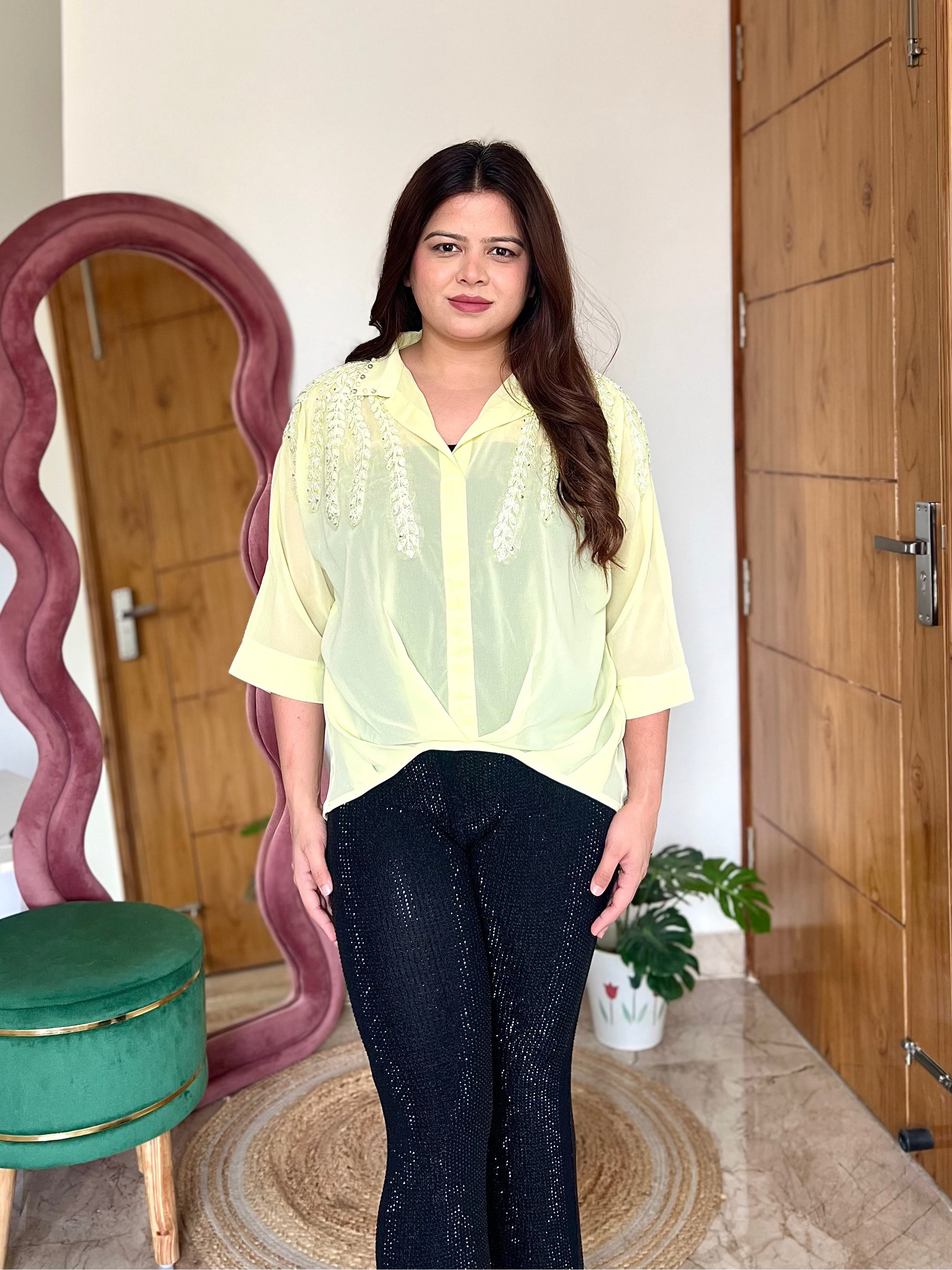 CORA EMBROIDERED TOP