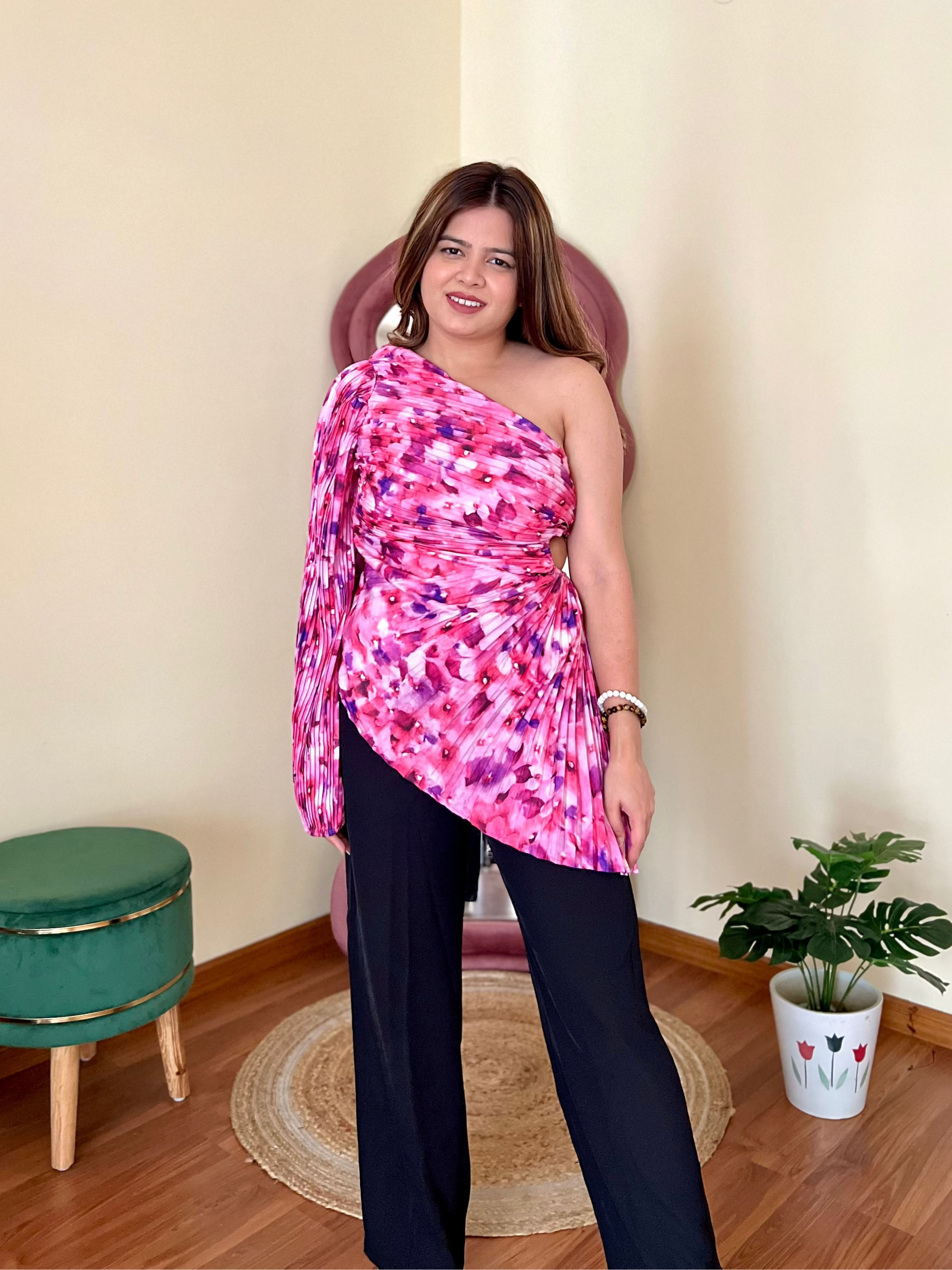 BRIE PLEATED TOP