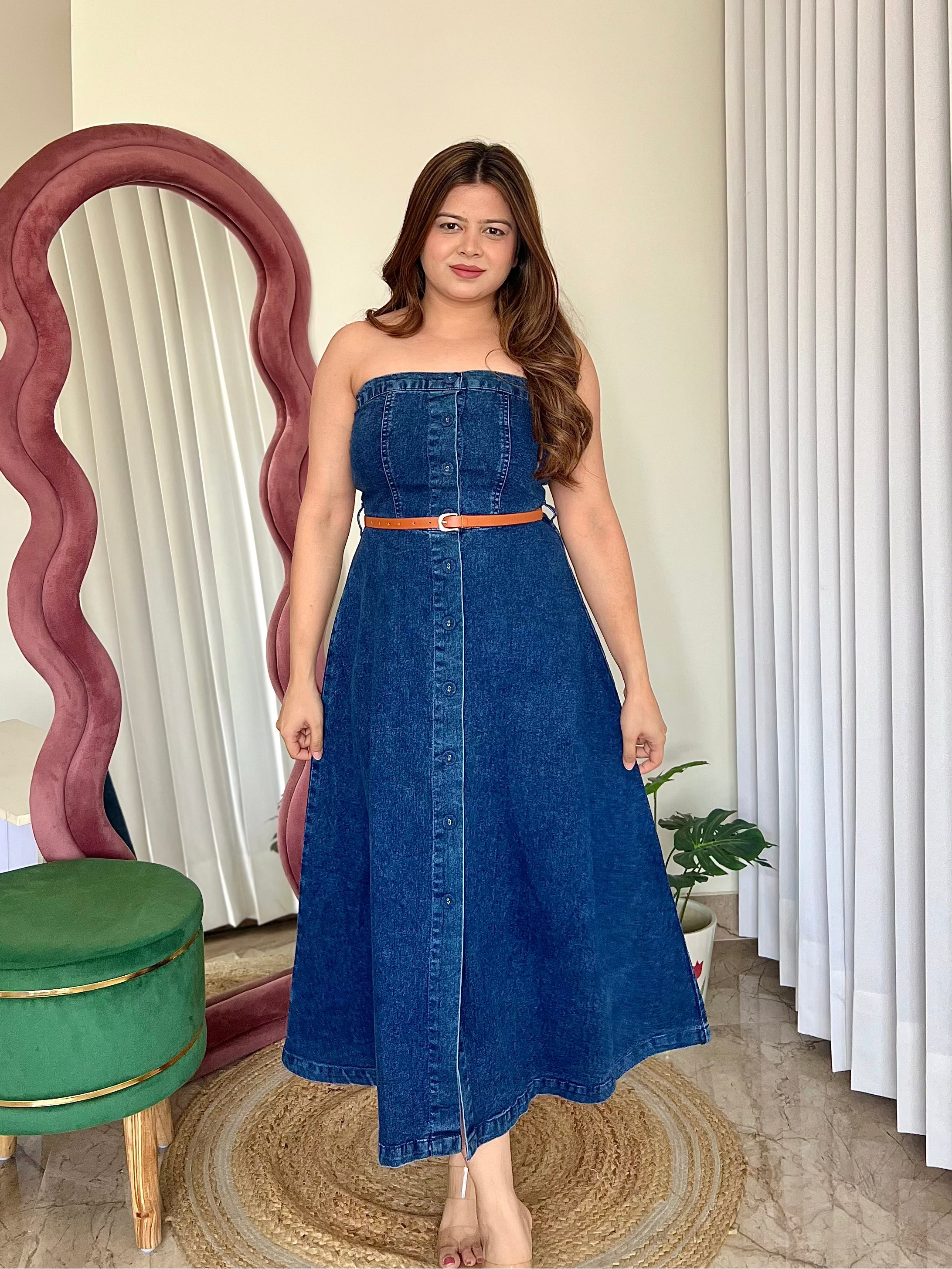 LEENA DENIM DRESS