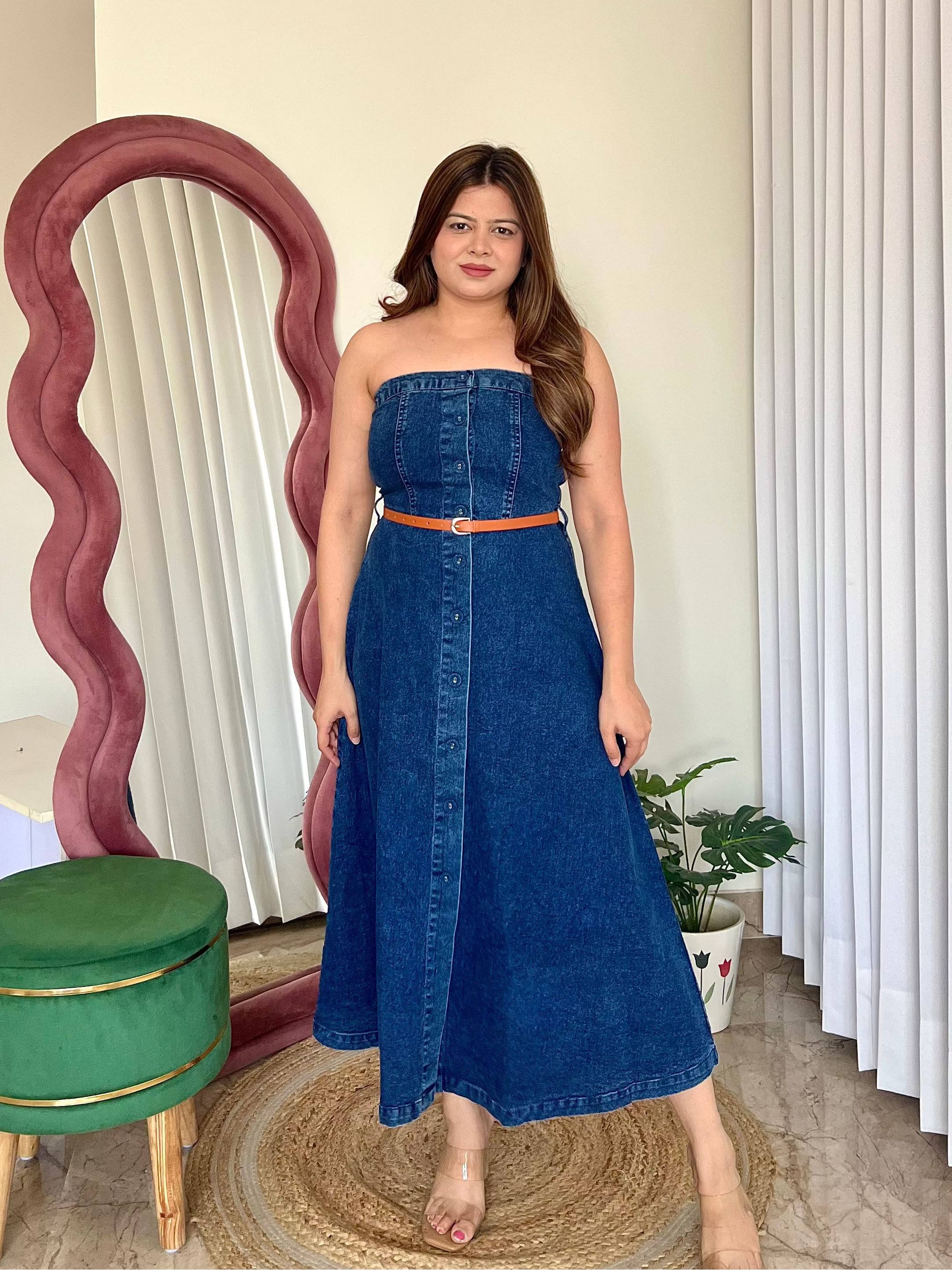 LEENA DENIM DRESS