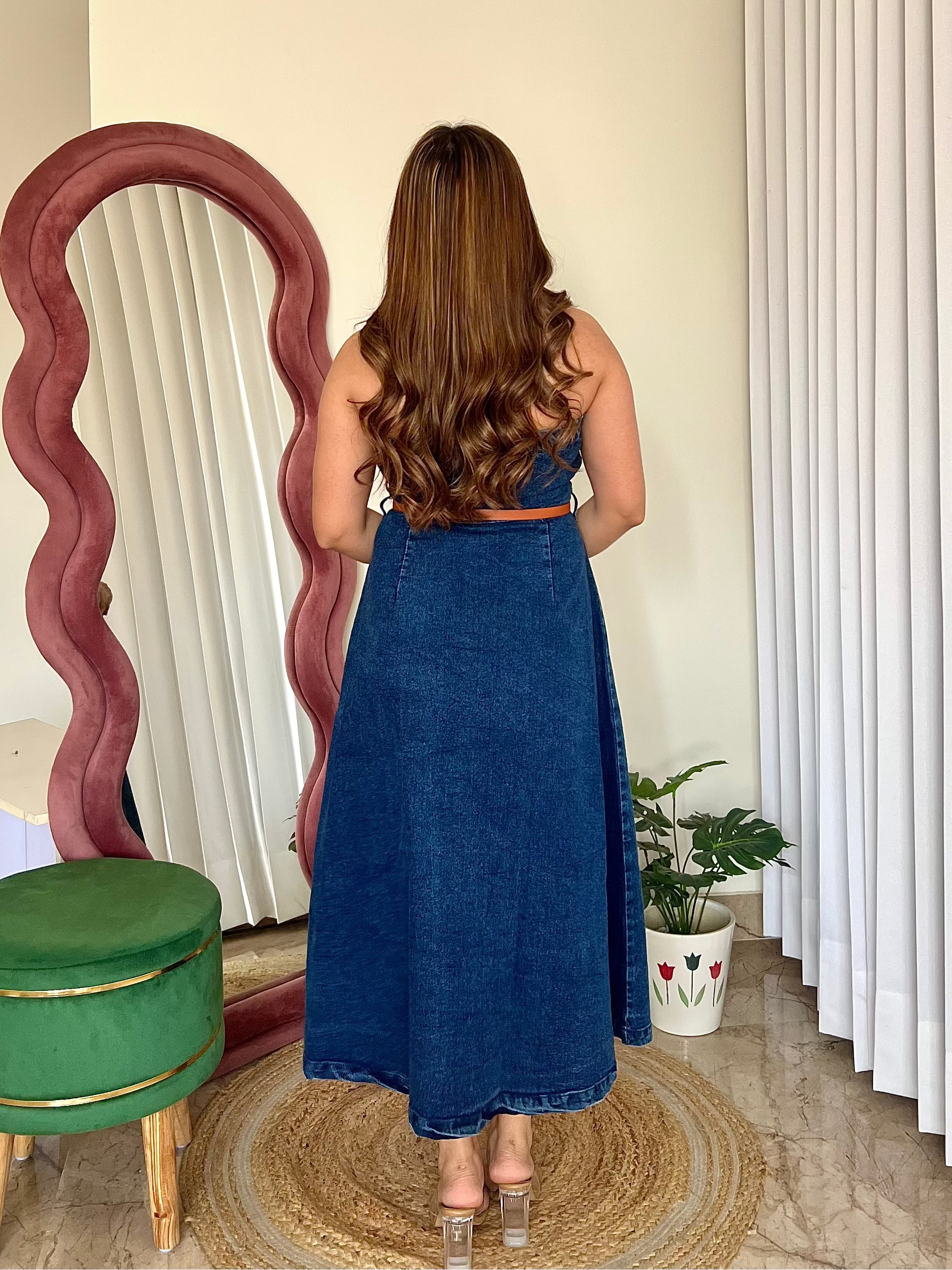 LEENA DENIM DRESS