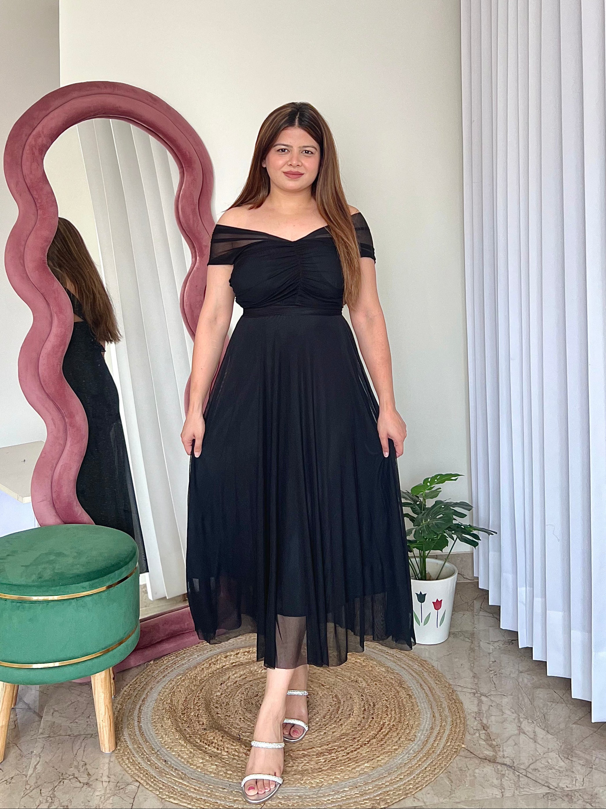 ALIA MESH DRESS