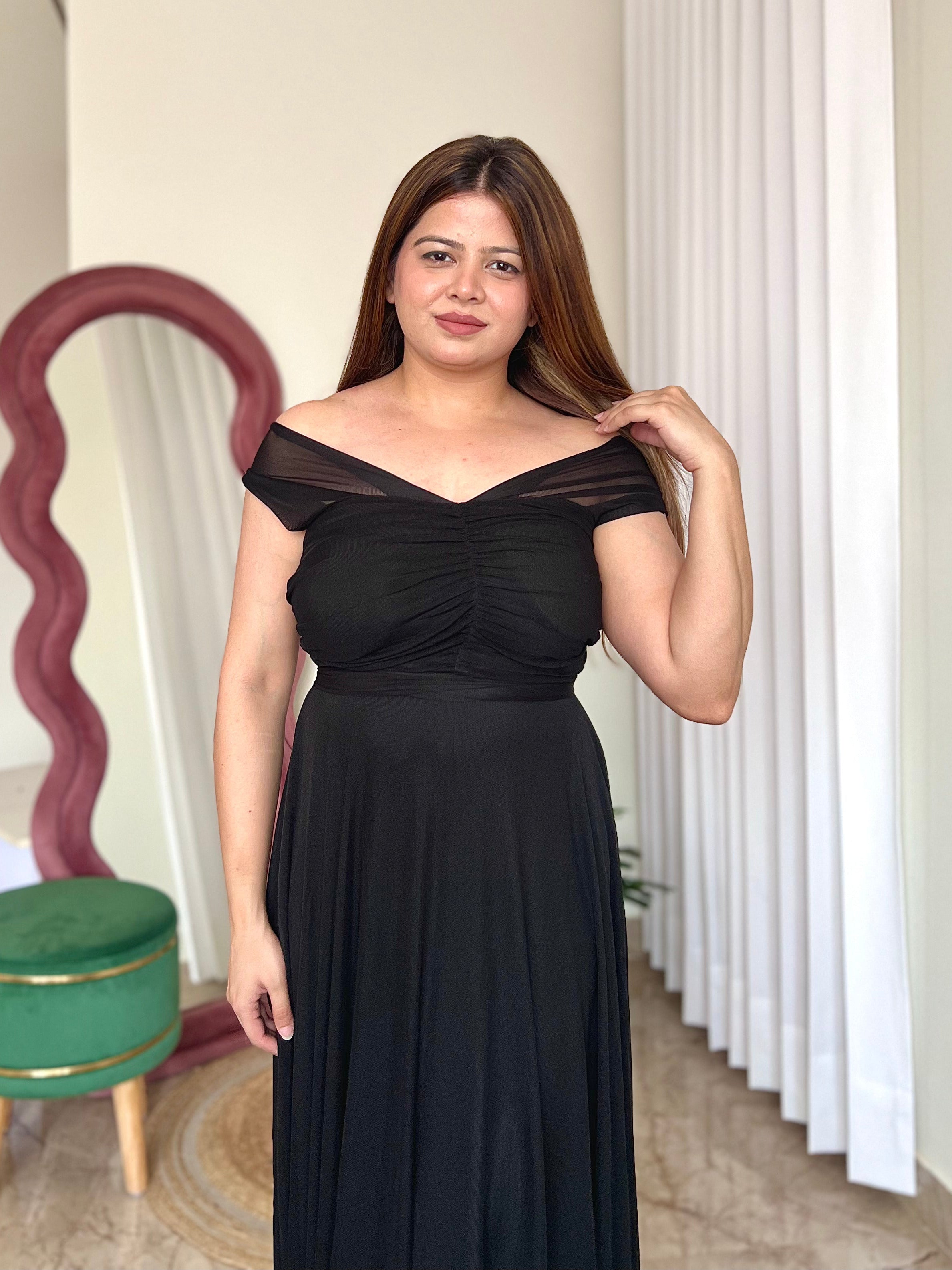 ALIA MESH DRESS