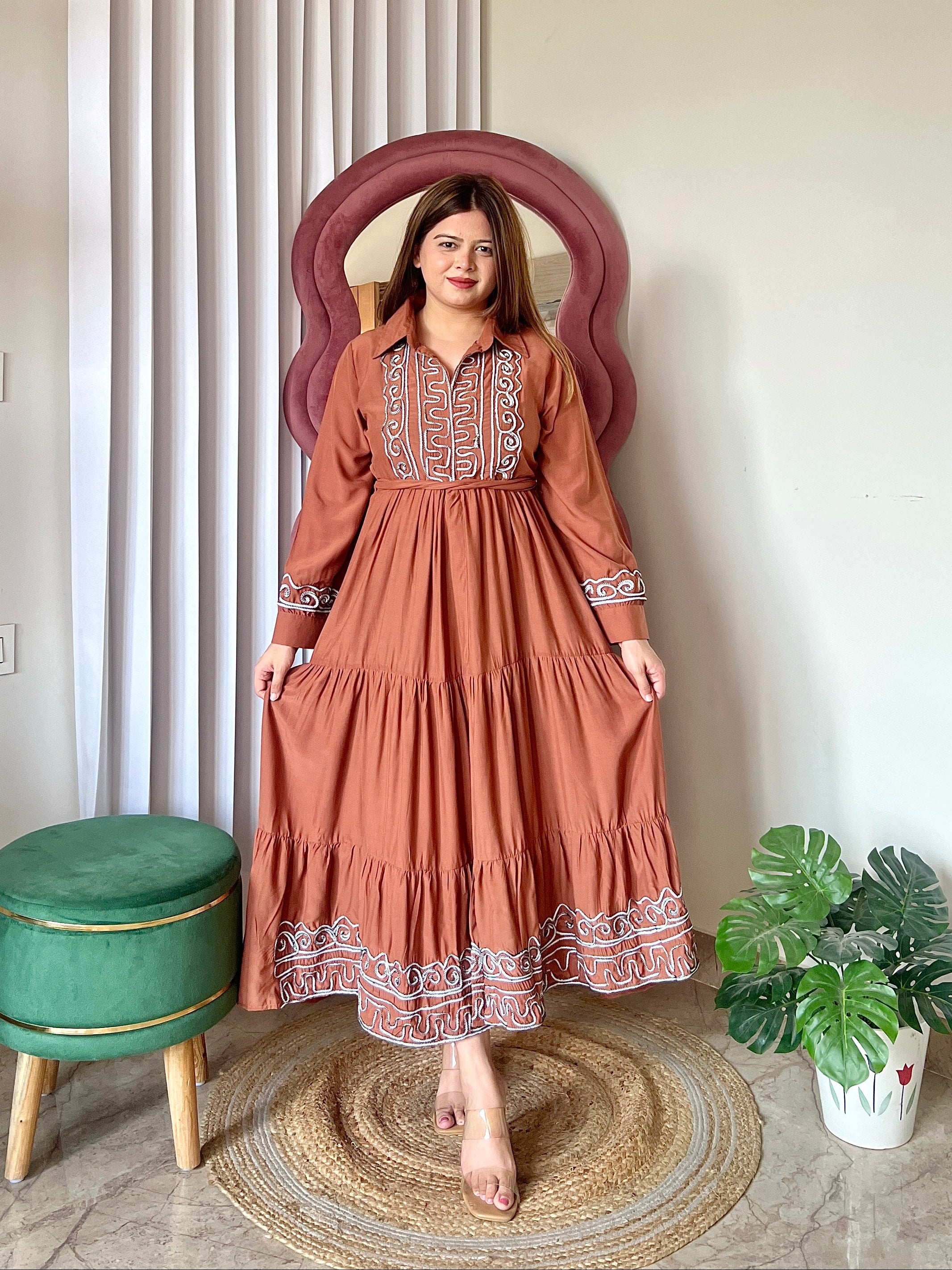 AIRA TIERED DRESS