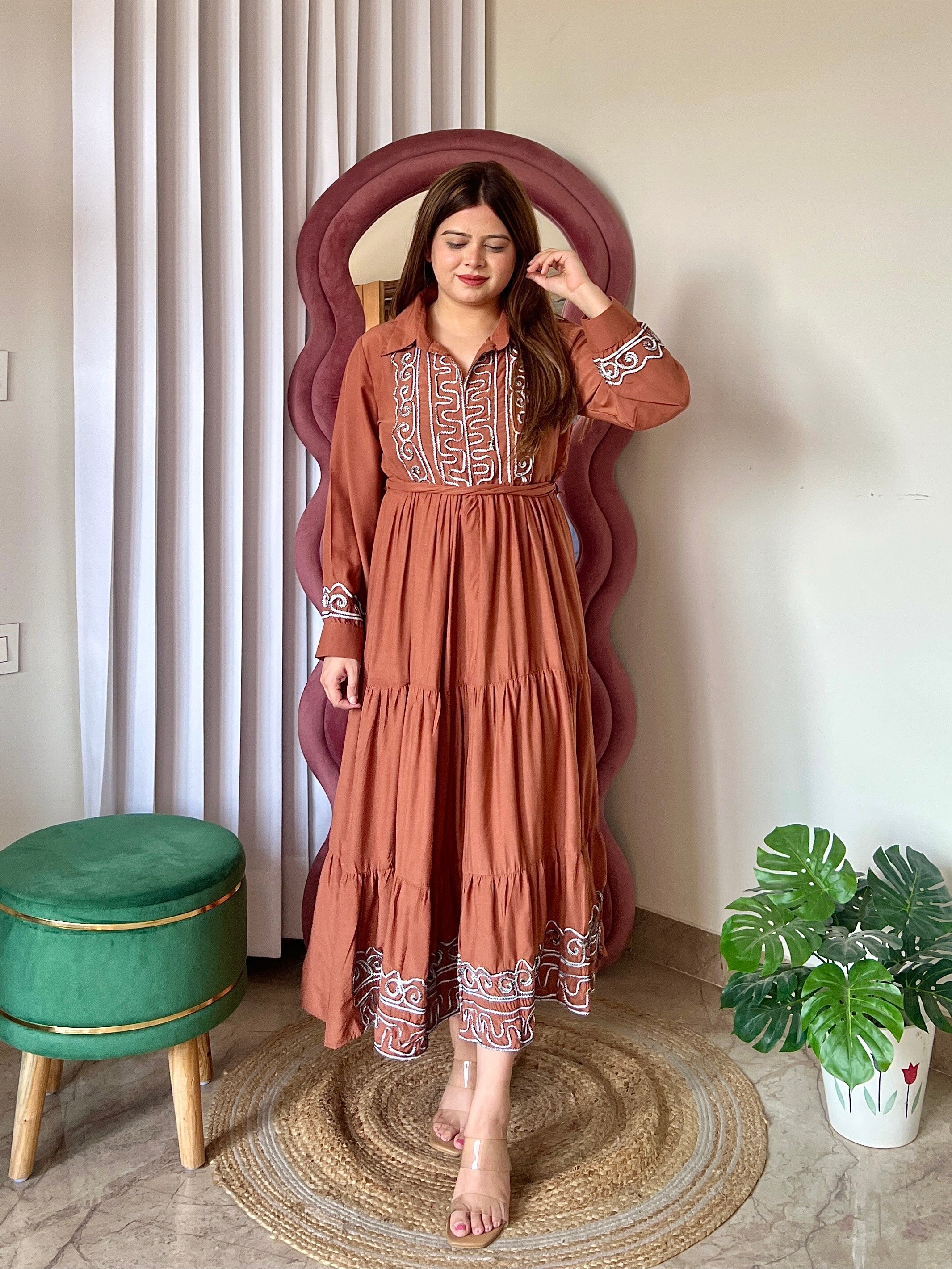 AIRA TIERED DRESS