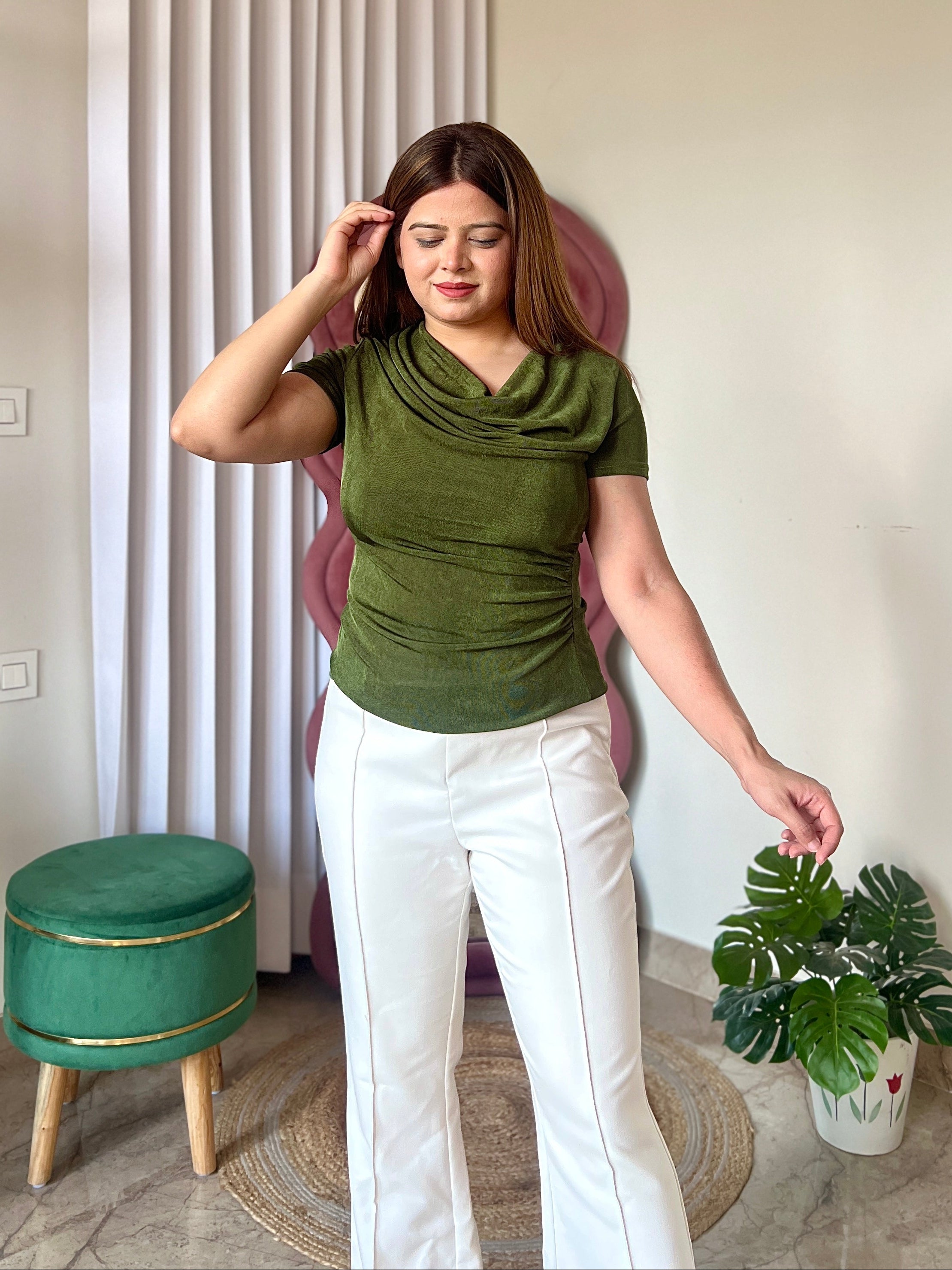 TWINNY COWL TOP