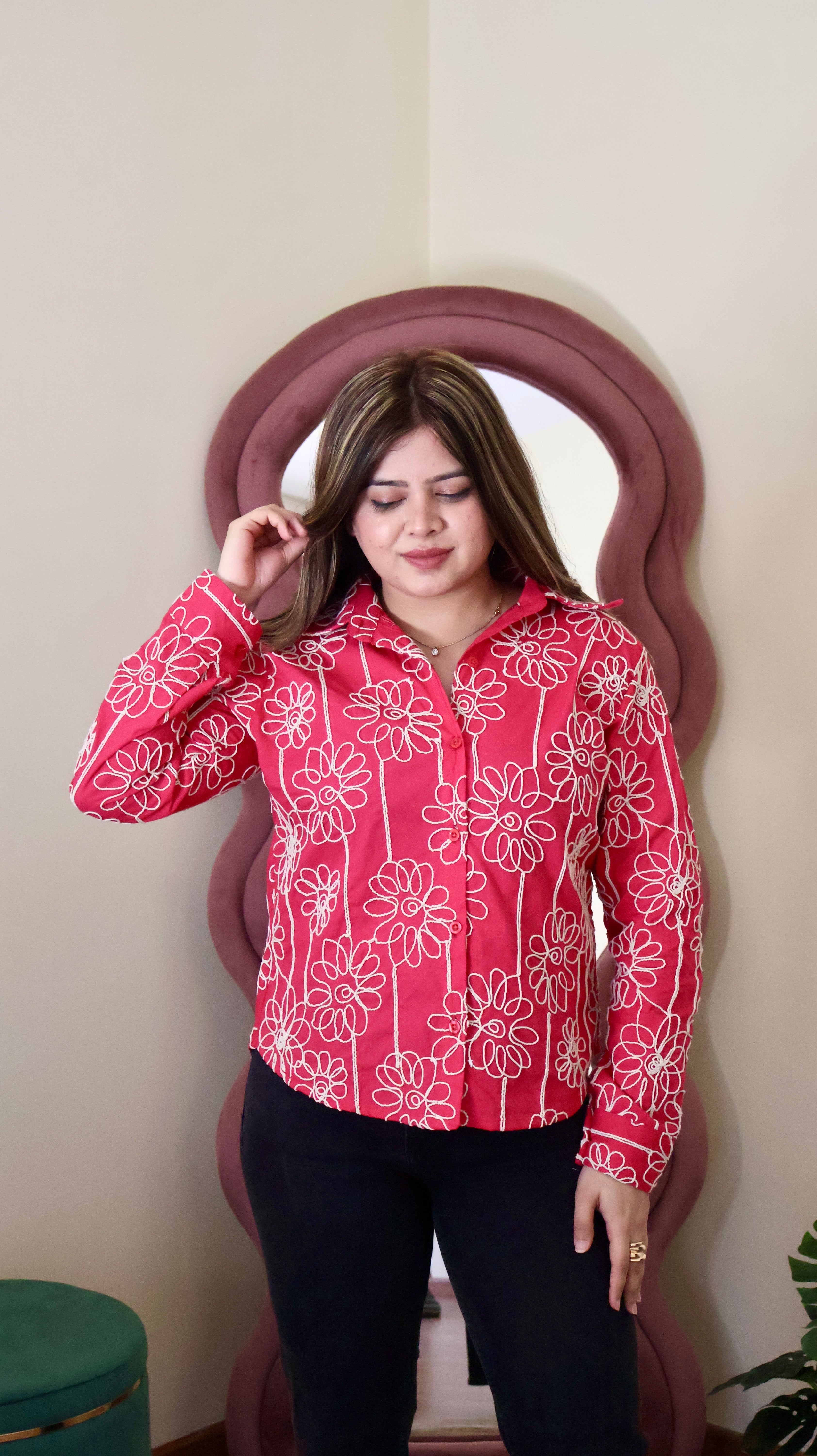 MARIGOLD THREADWORK SHIRT