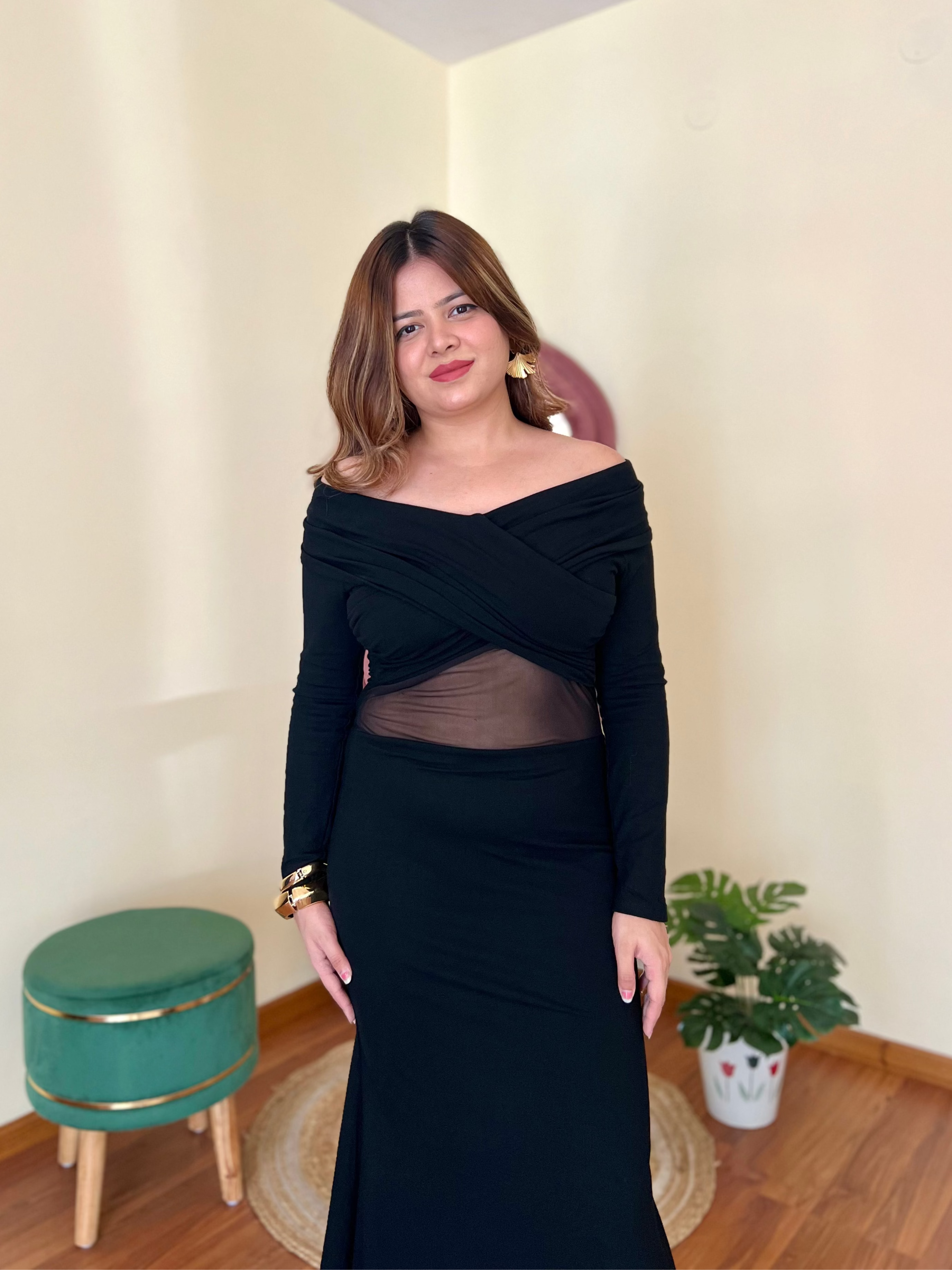 KARA OFF SHOULDER DRESS