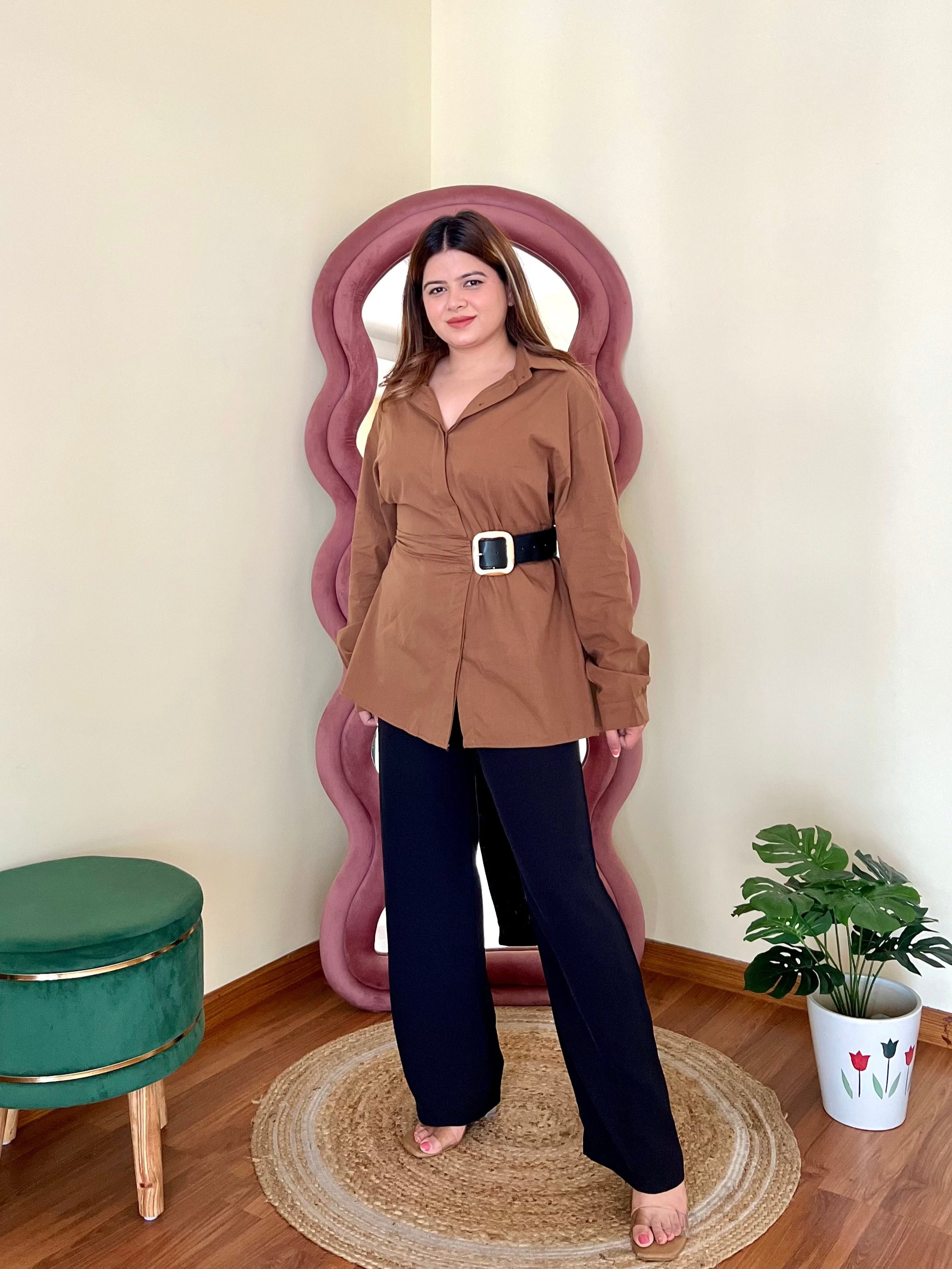 MELONI BELTED SHIRT