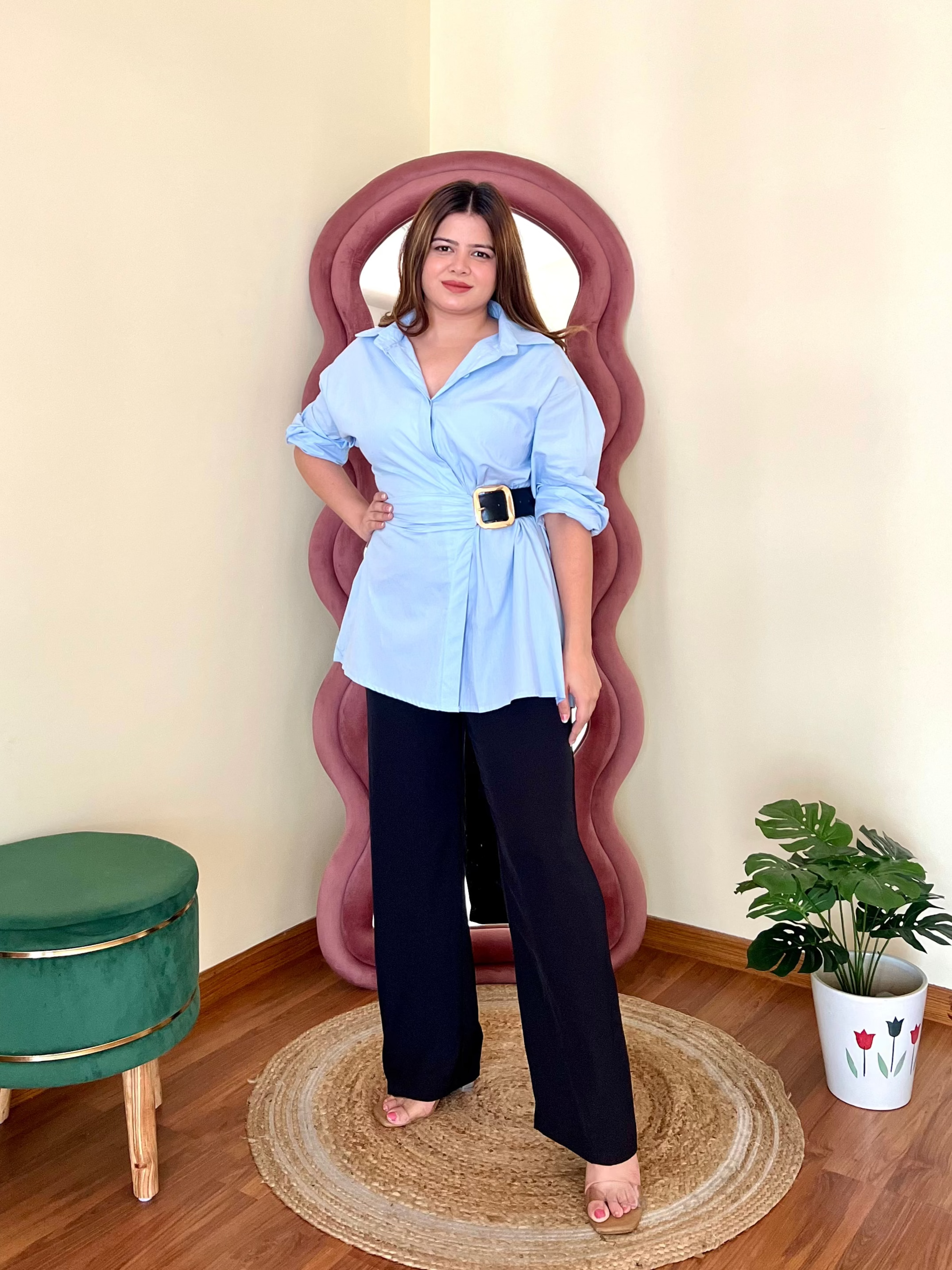 MELONI BELTED SHIRT