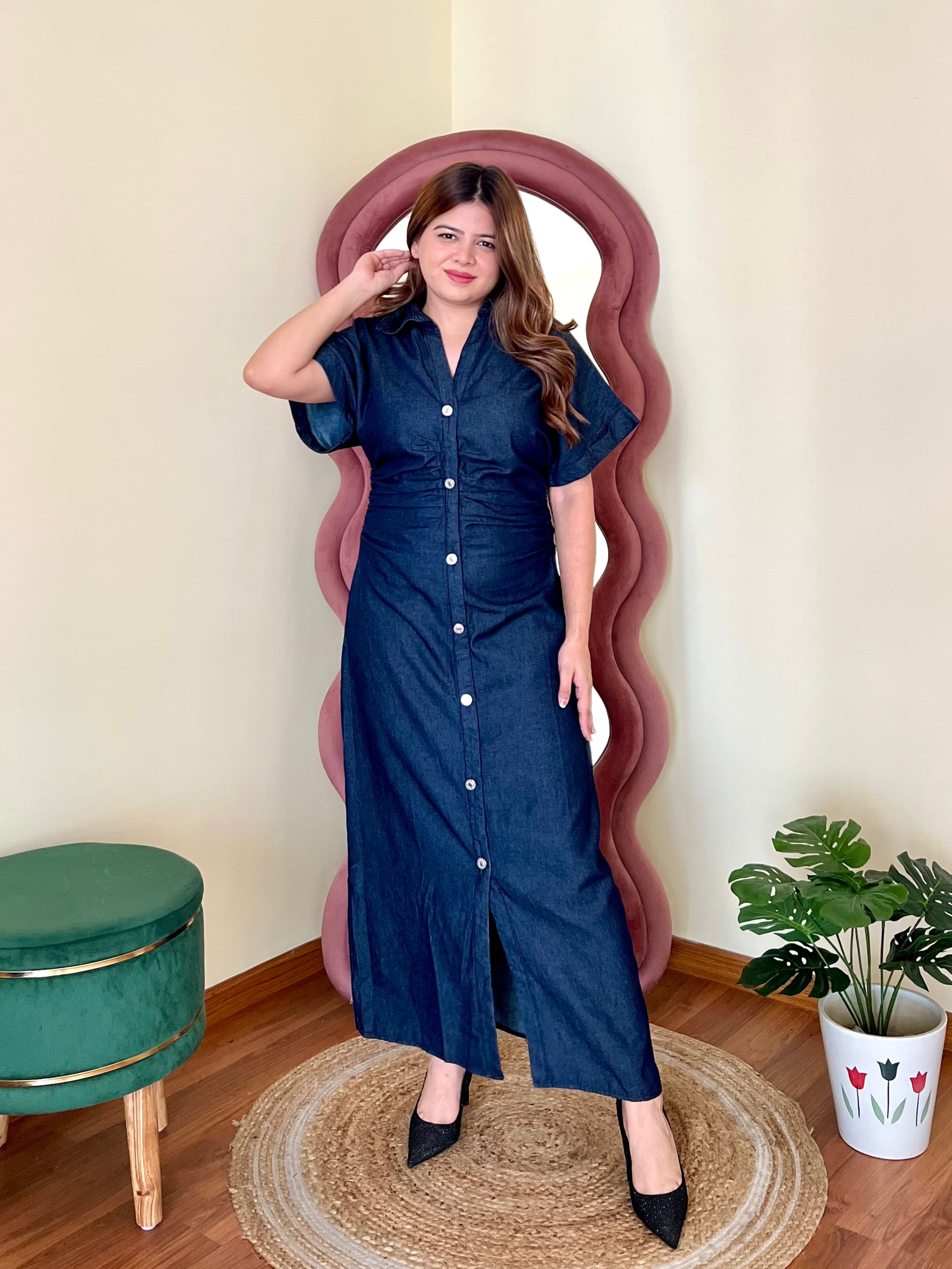 MULBERRY DENIM DRESS