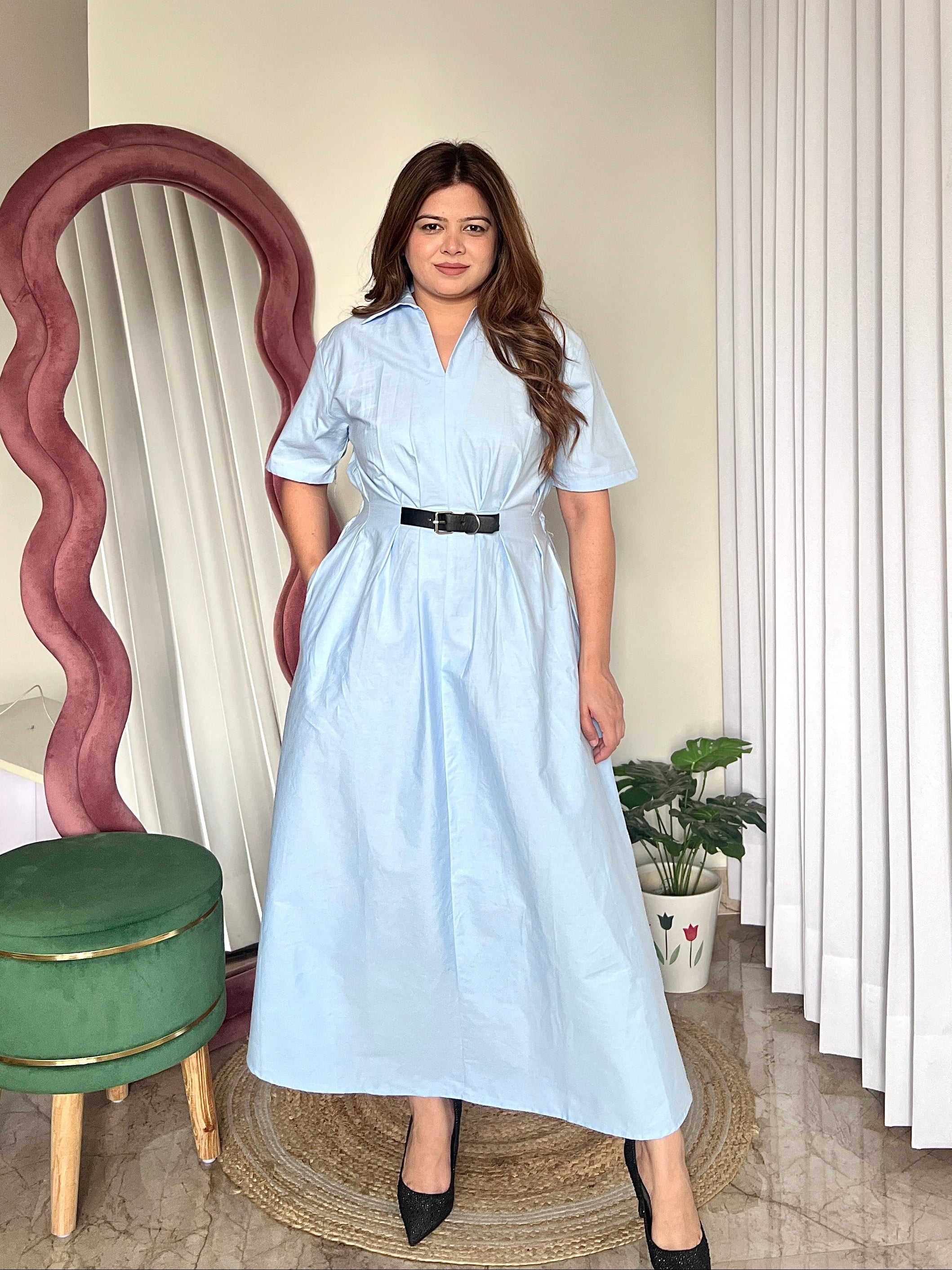 KELLY BELTED DRESS