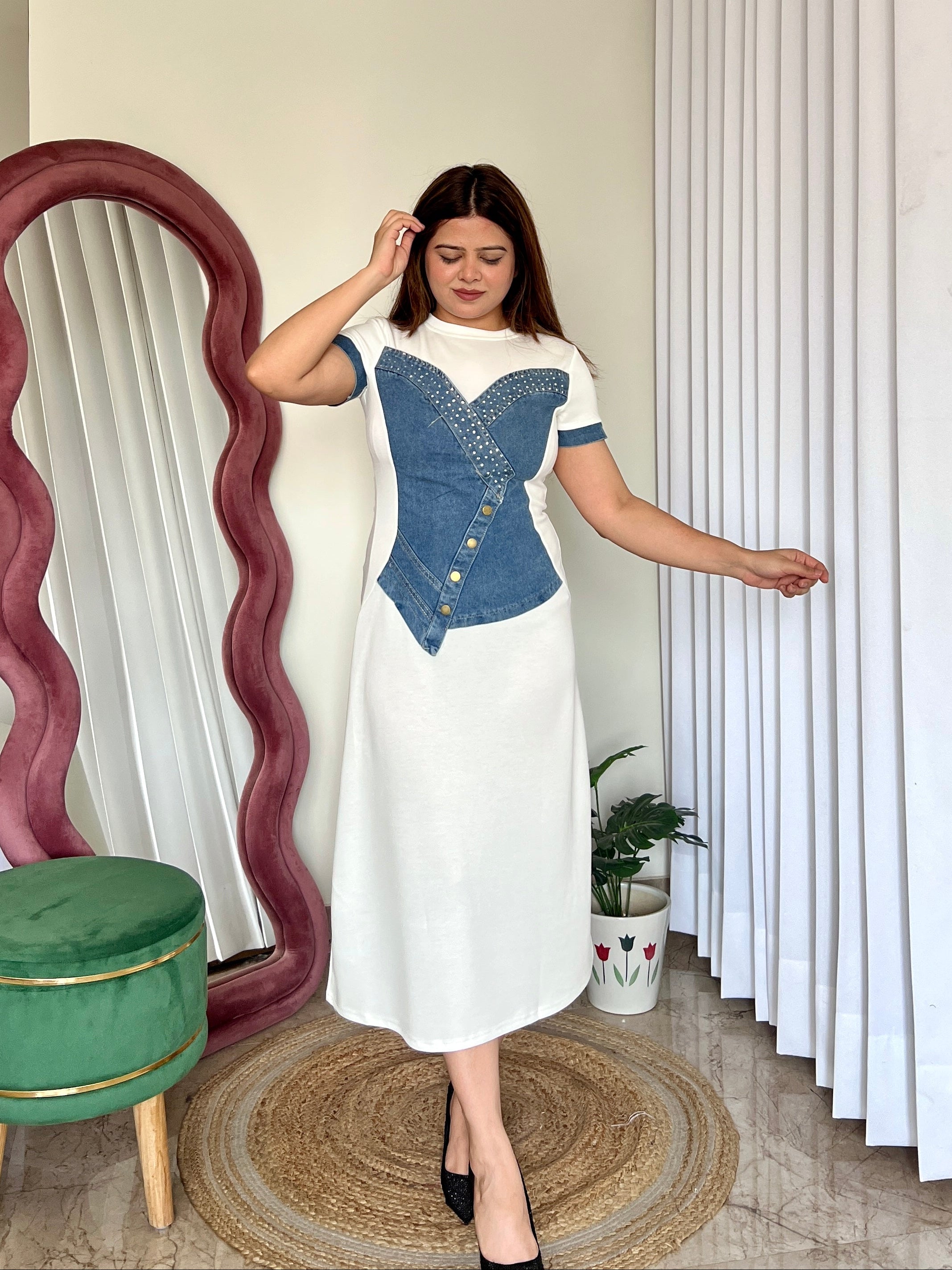 HOLLY DENIM DRESS