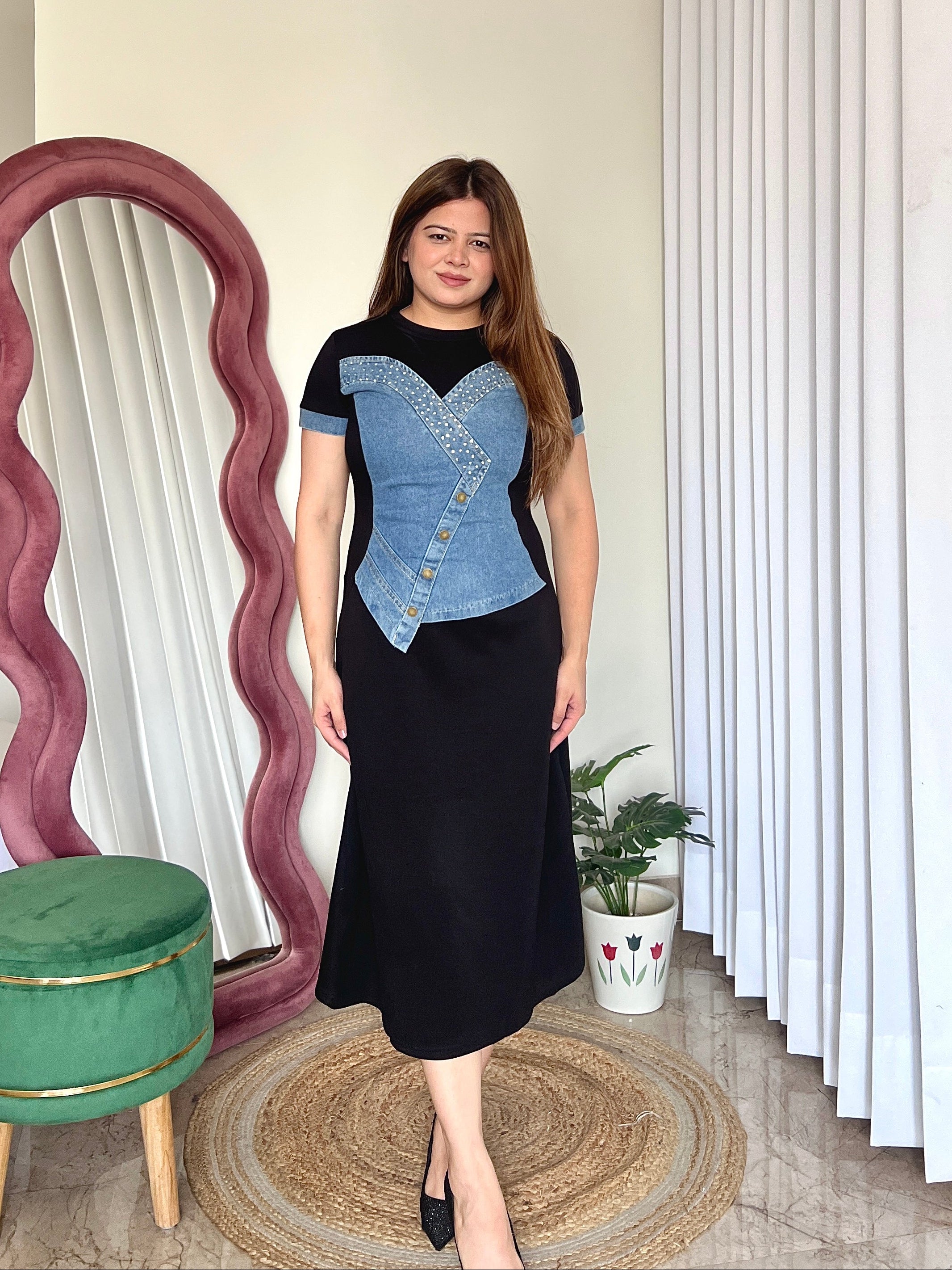 HOLLY DENIM DRESS