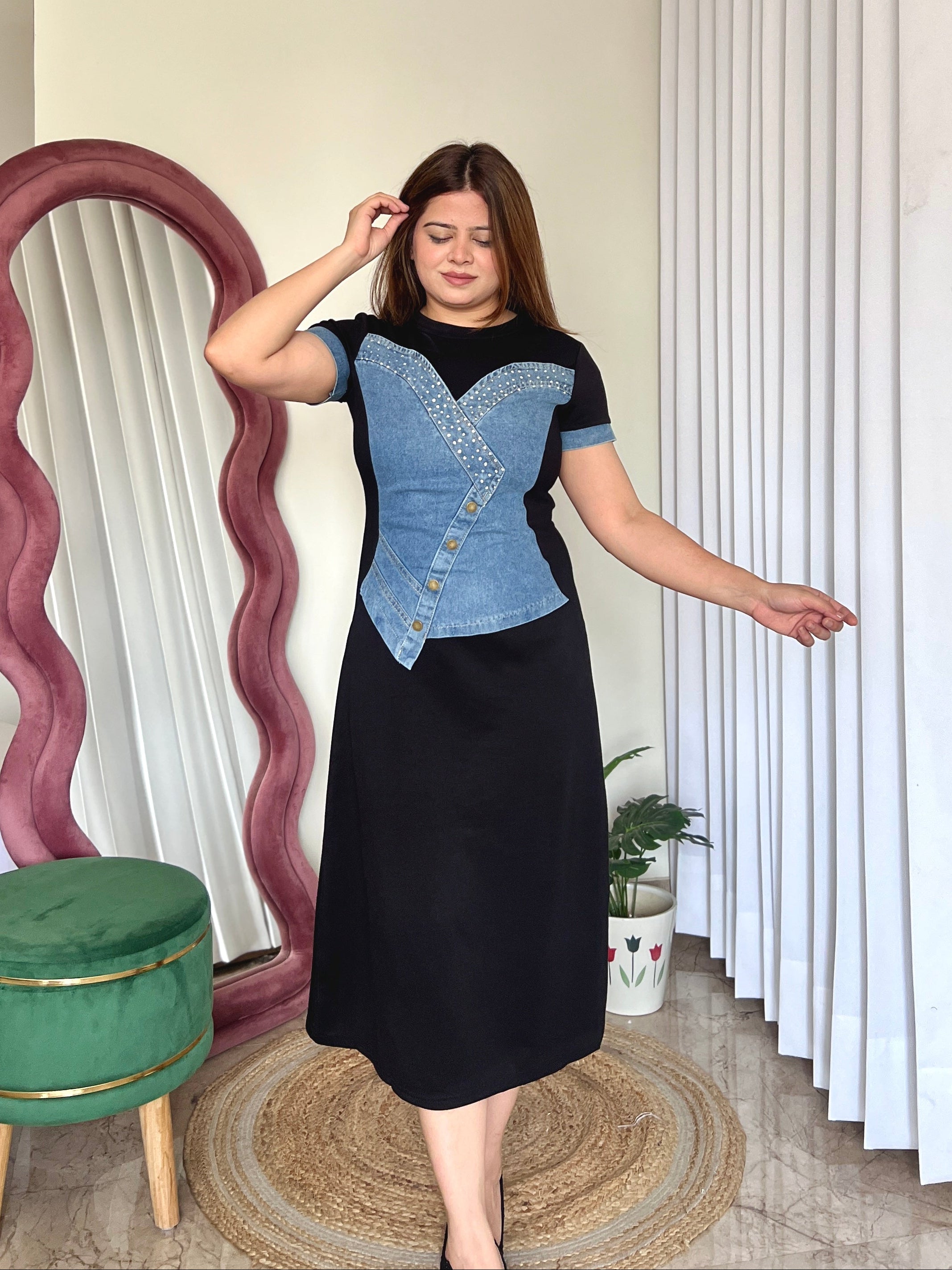 HOLLY DENIM DRESS