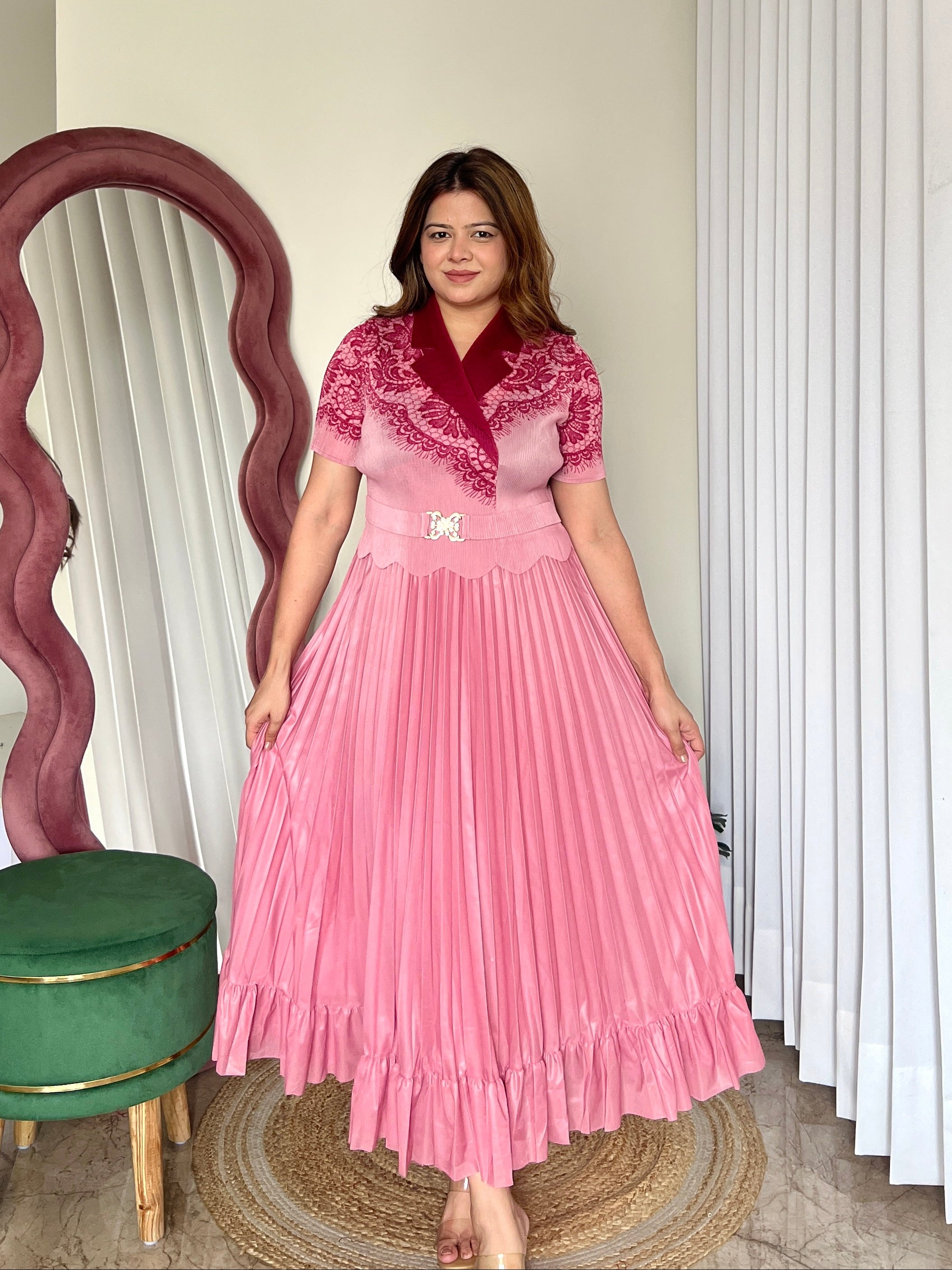 MEDUSA PLEATED DRESS