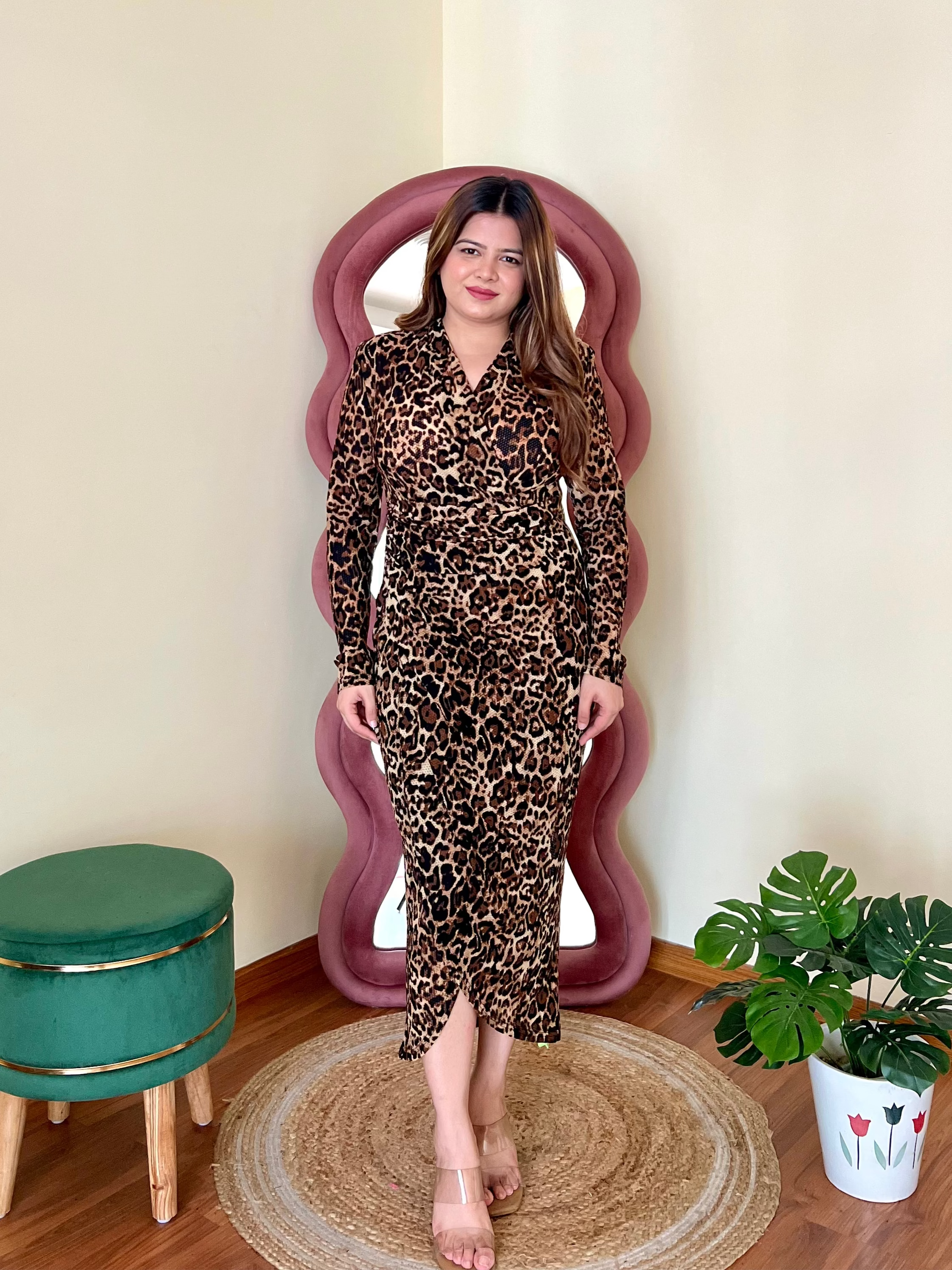 SCOTT LEOPARD DRESS