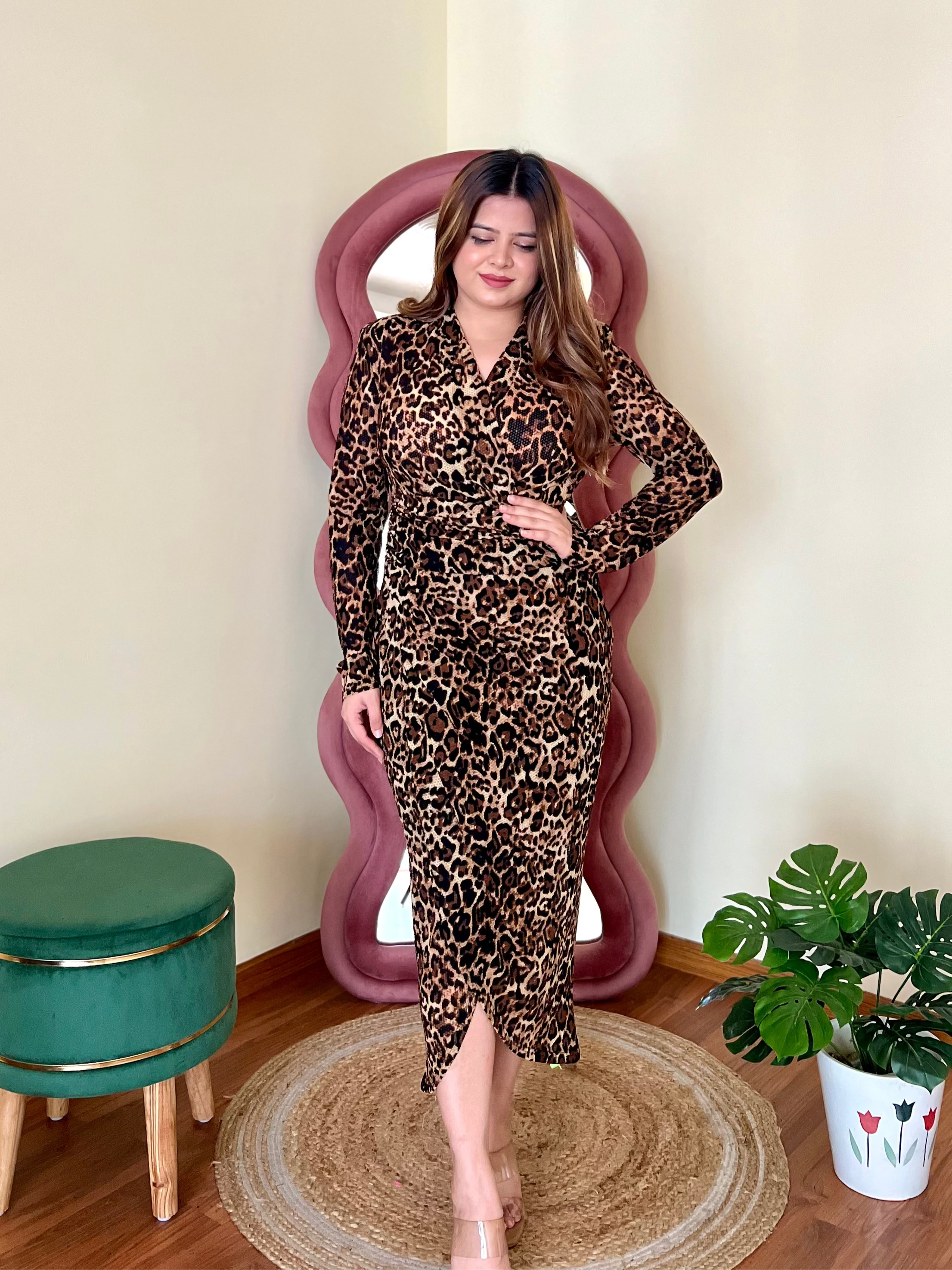 SCOTT LEOPARD DRESS