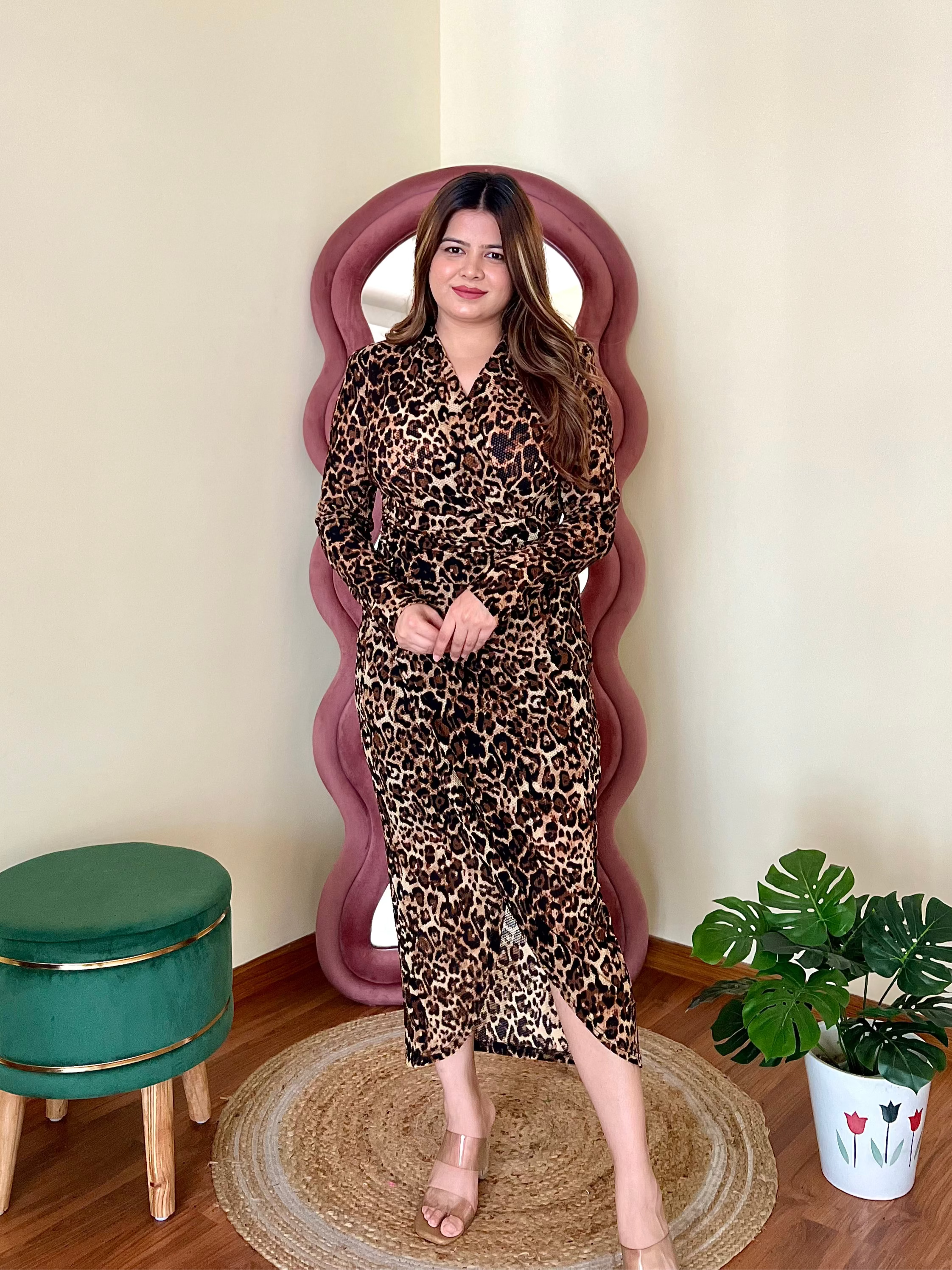 SCOTT LEOPARD DRESS