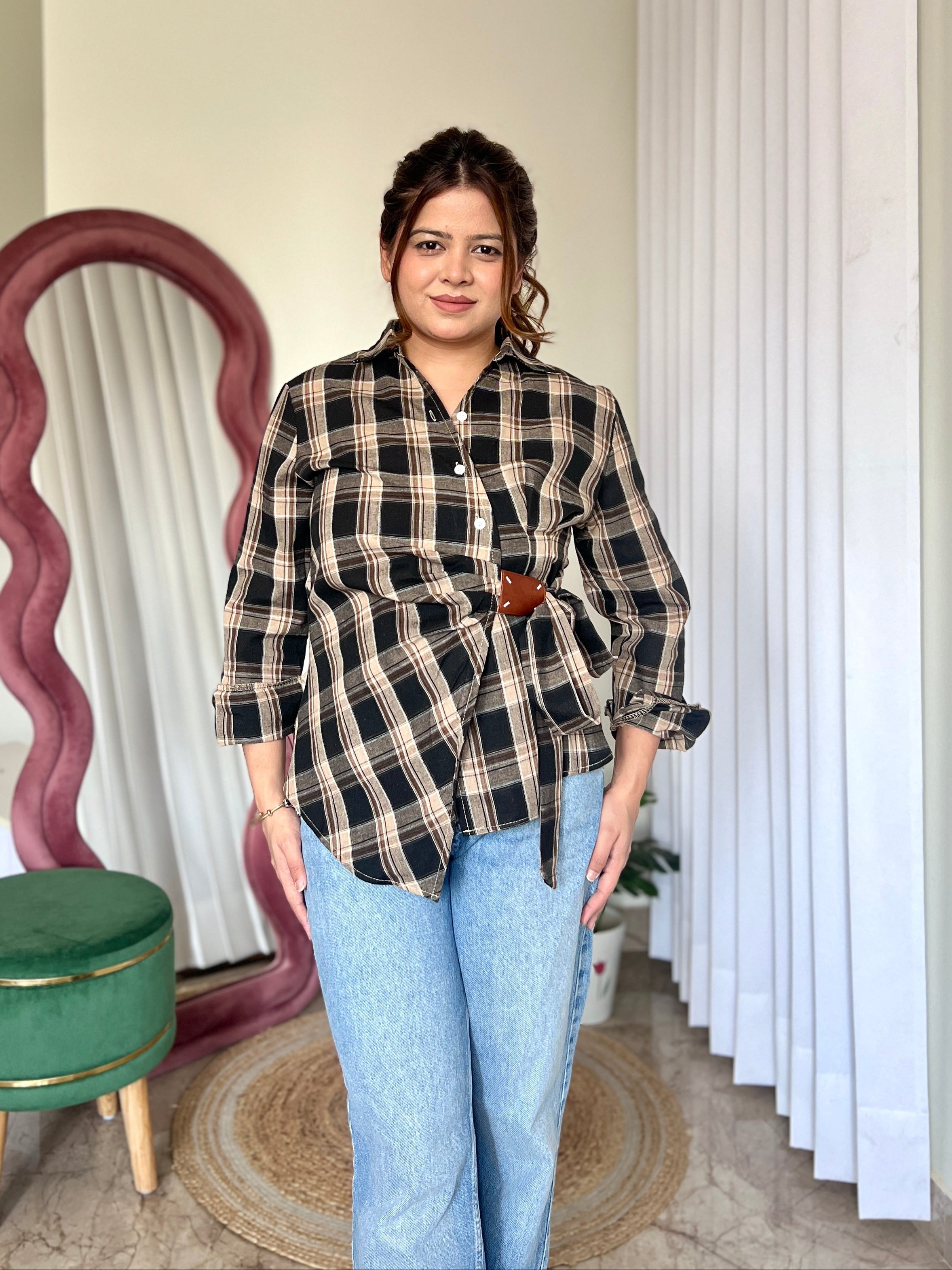 LUCY CHEQUERED SHIRT