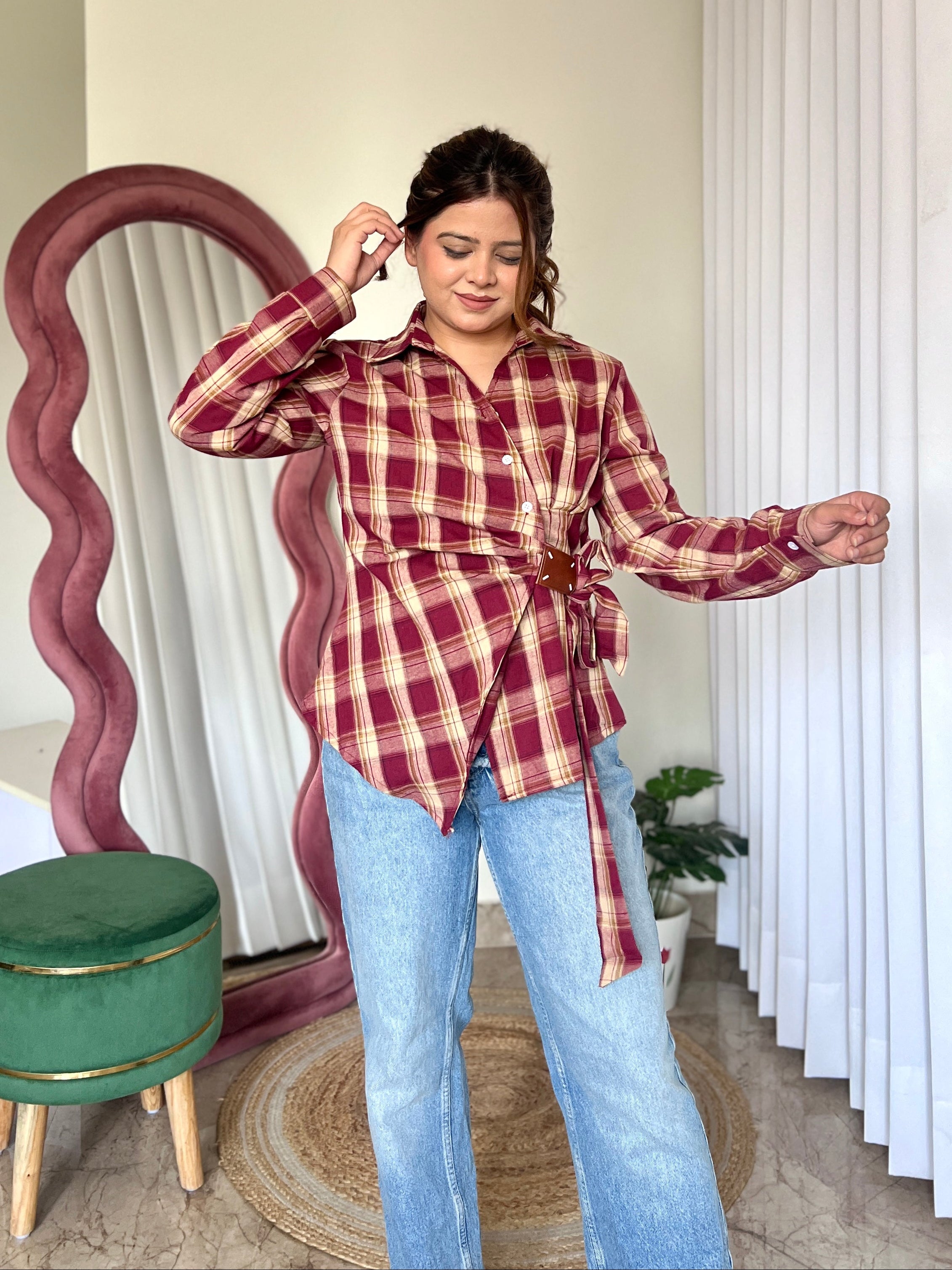 LUCY CHEQUERED SHIRT