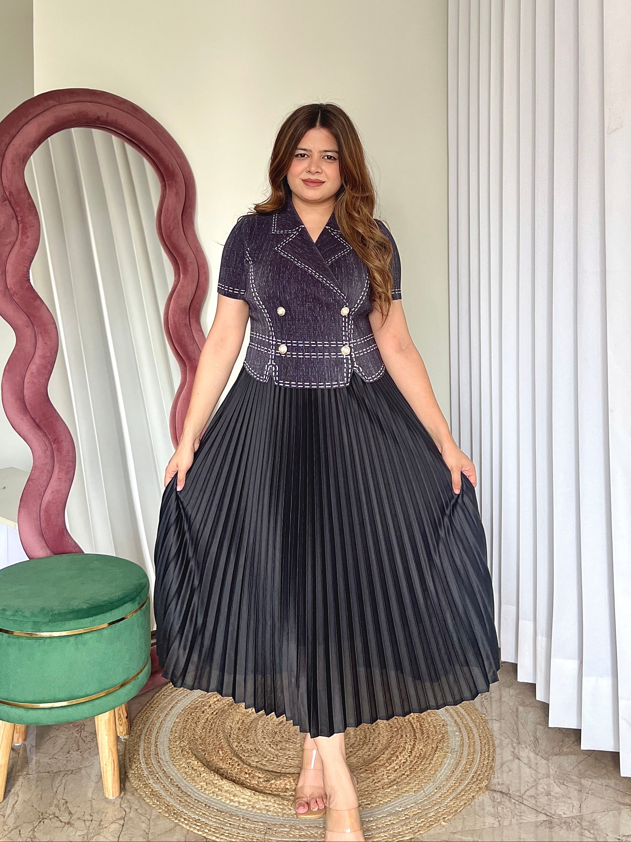 TULLY PLEATED DRESS