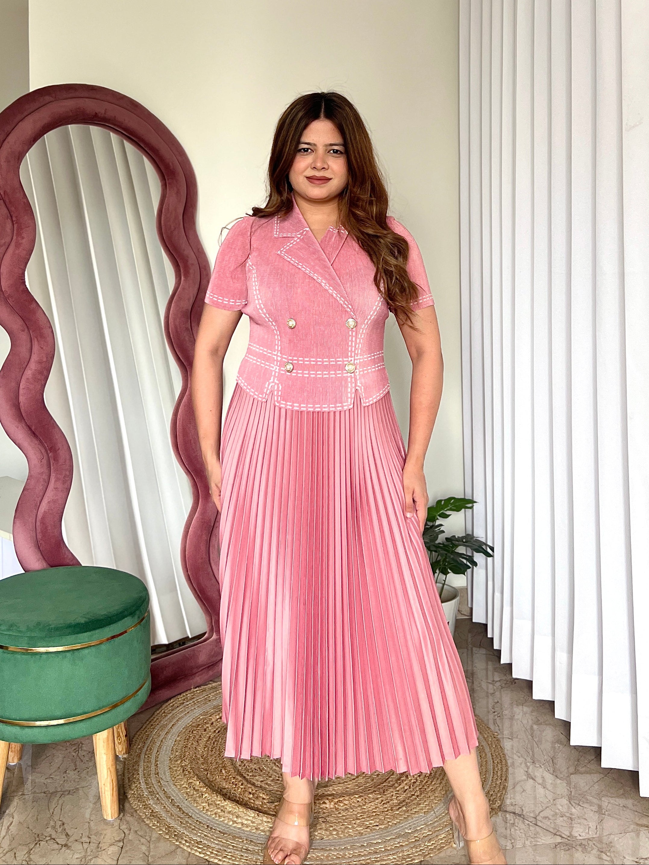 TULLY PLEATED DRESS