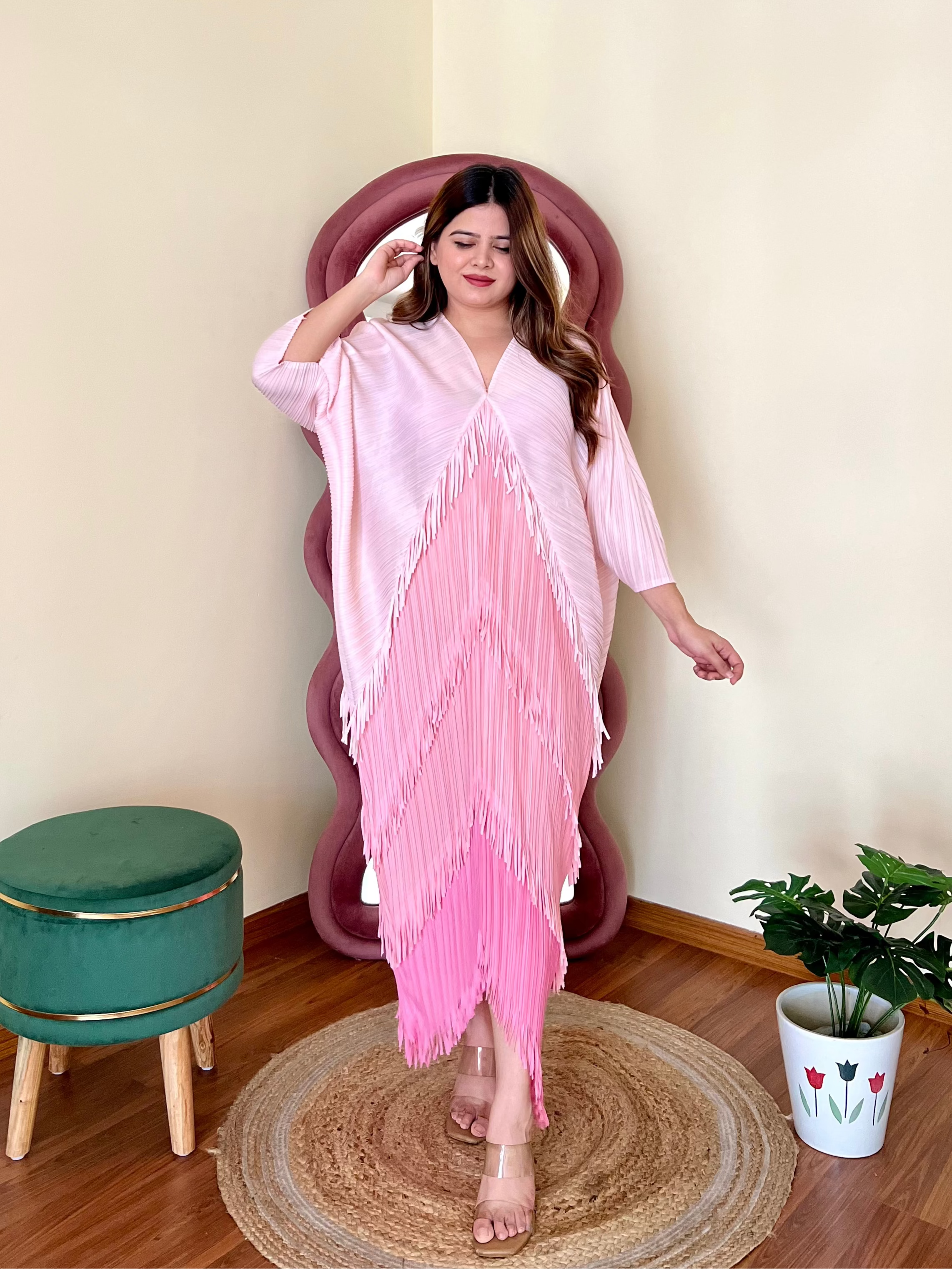SARA PLEATED DRESS
