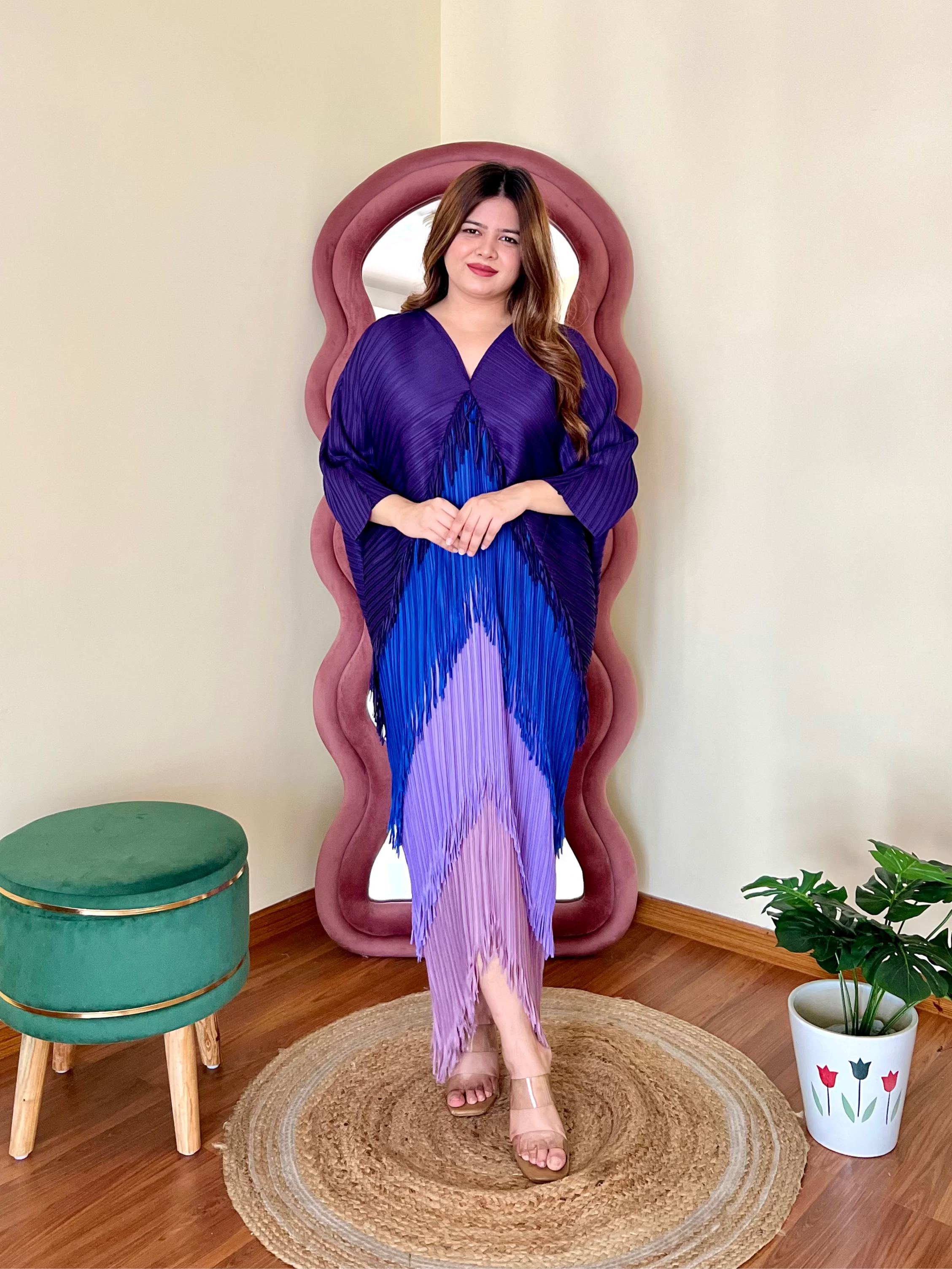SARA PLEATED DRESS