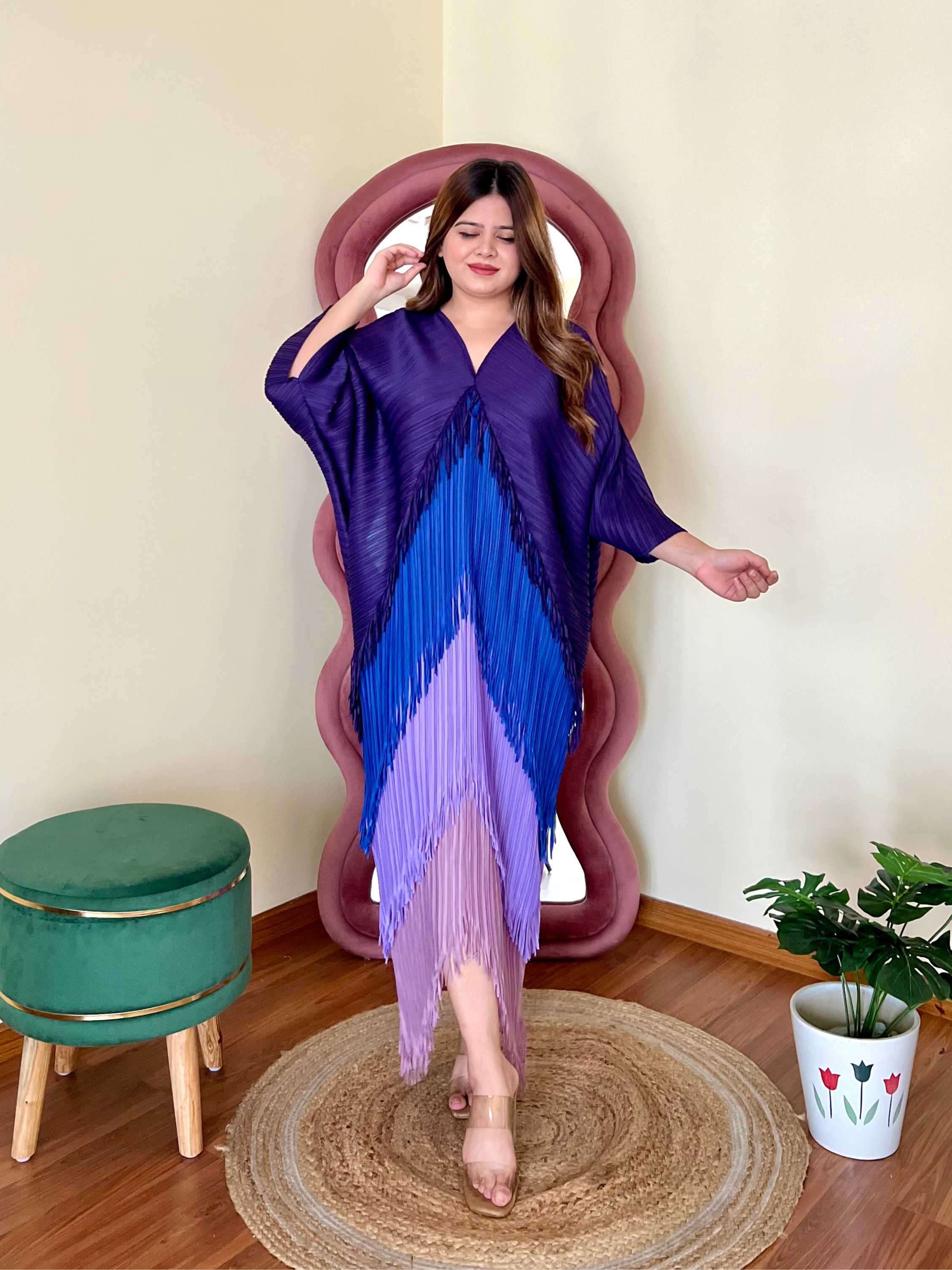 SARA PLEATED DRESS