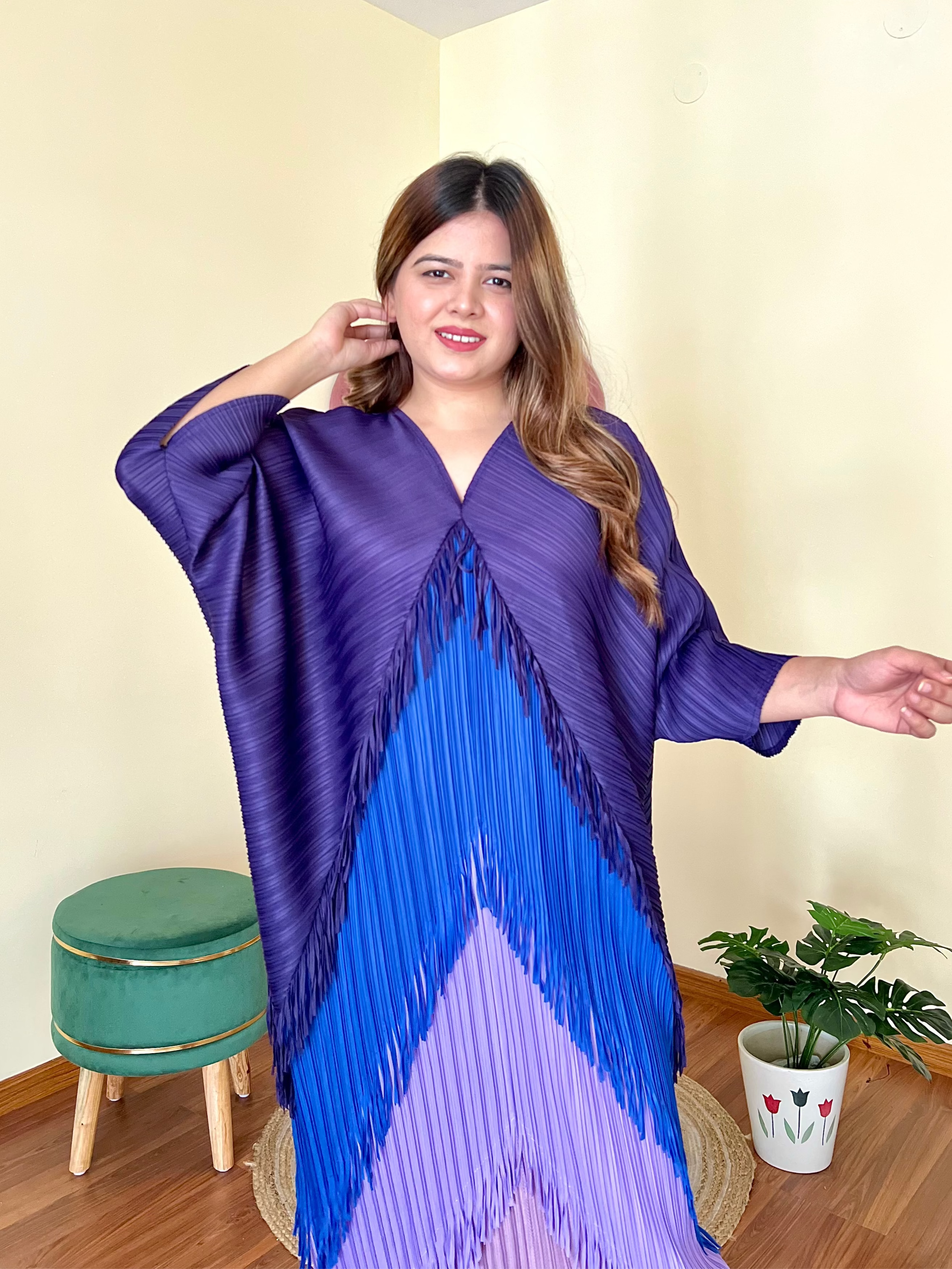 SARA PLEATED DRESS