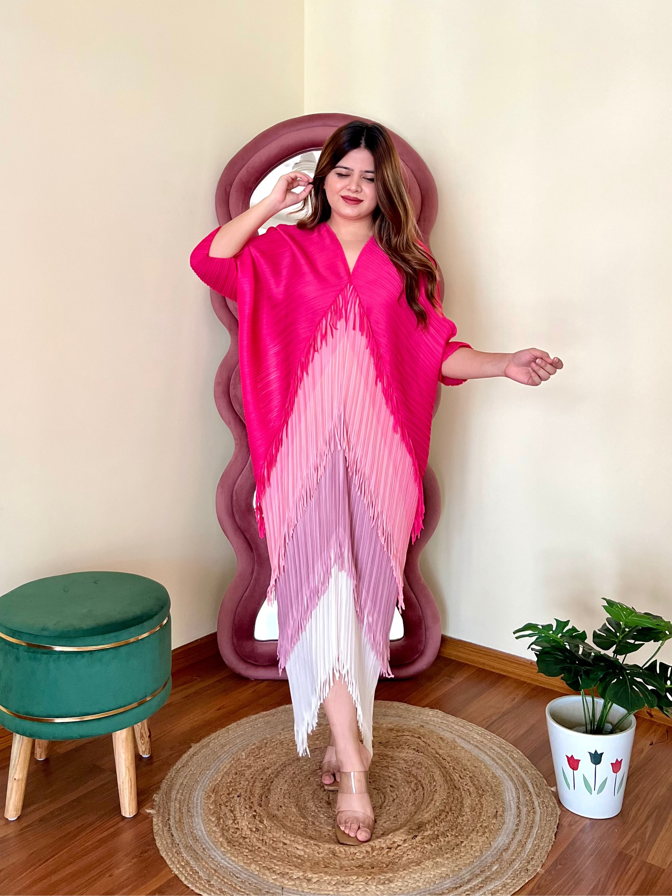 SARA PLEATED DRESS