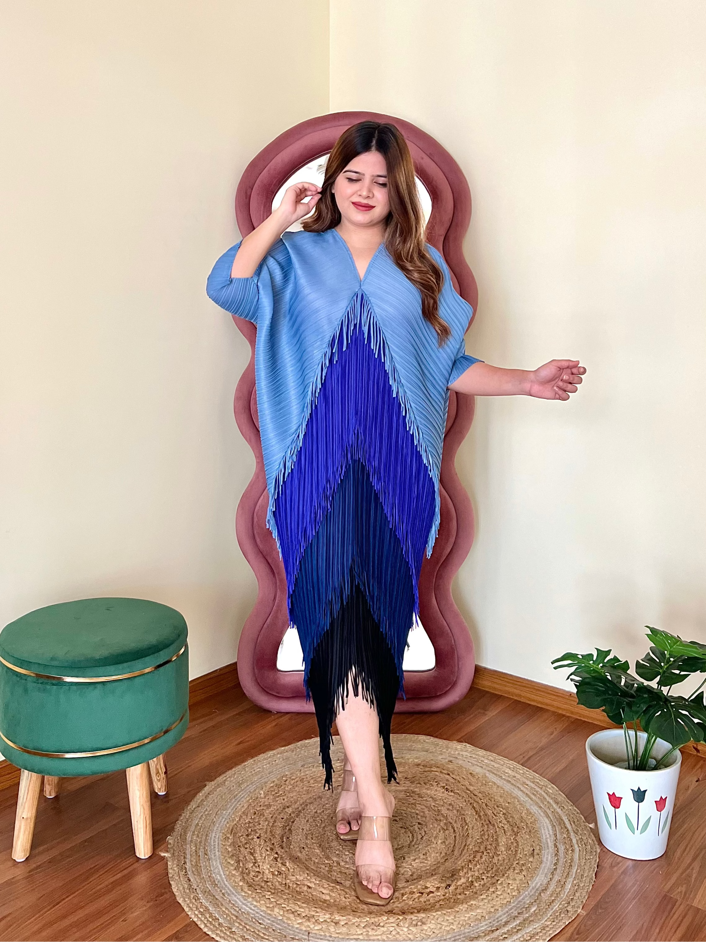 SARA PLEATED DRESS