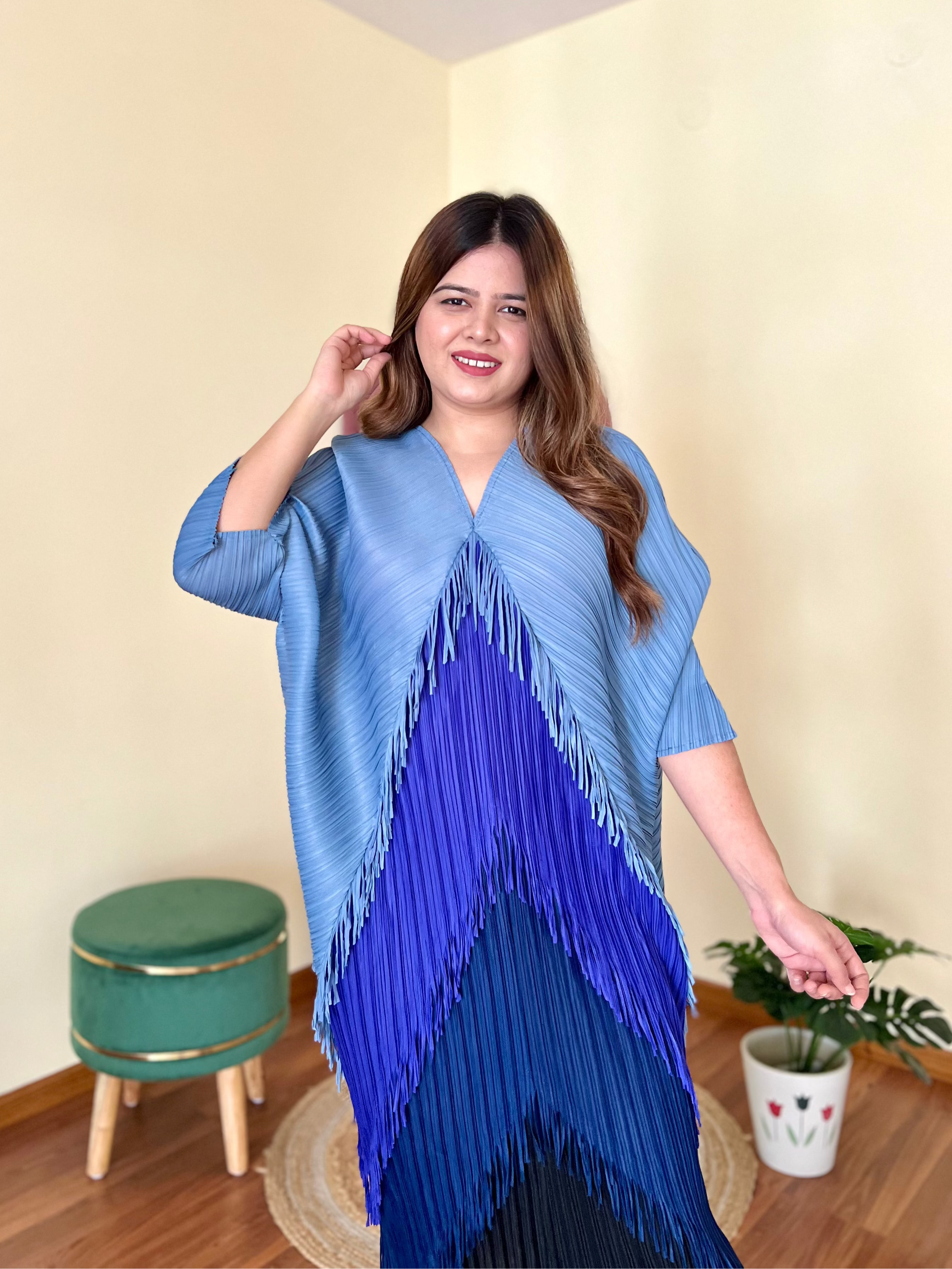 SARA PLEATED DRESS