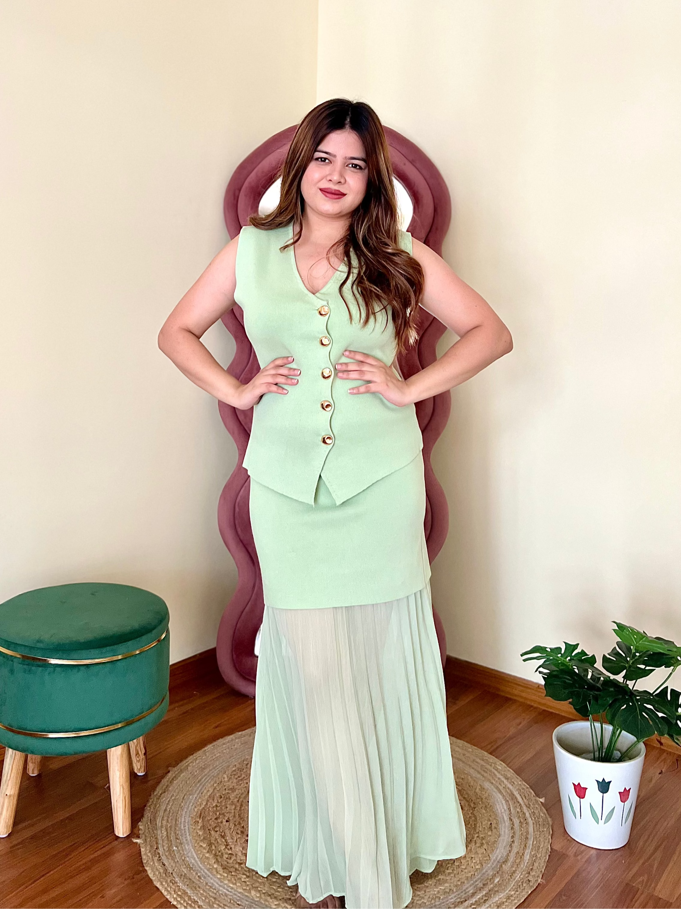 MARSHMALLOW SKIRT SET