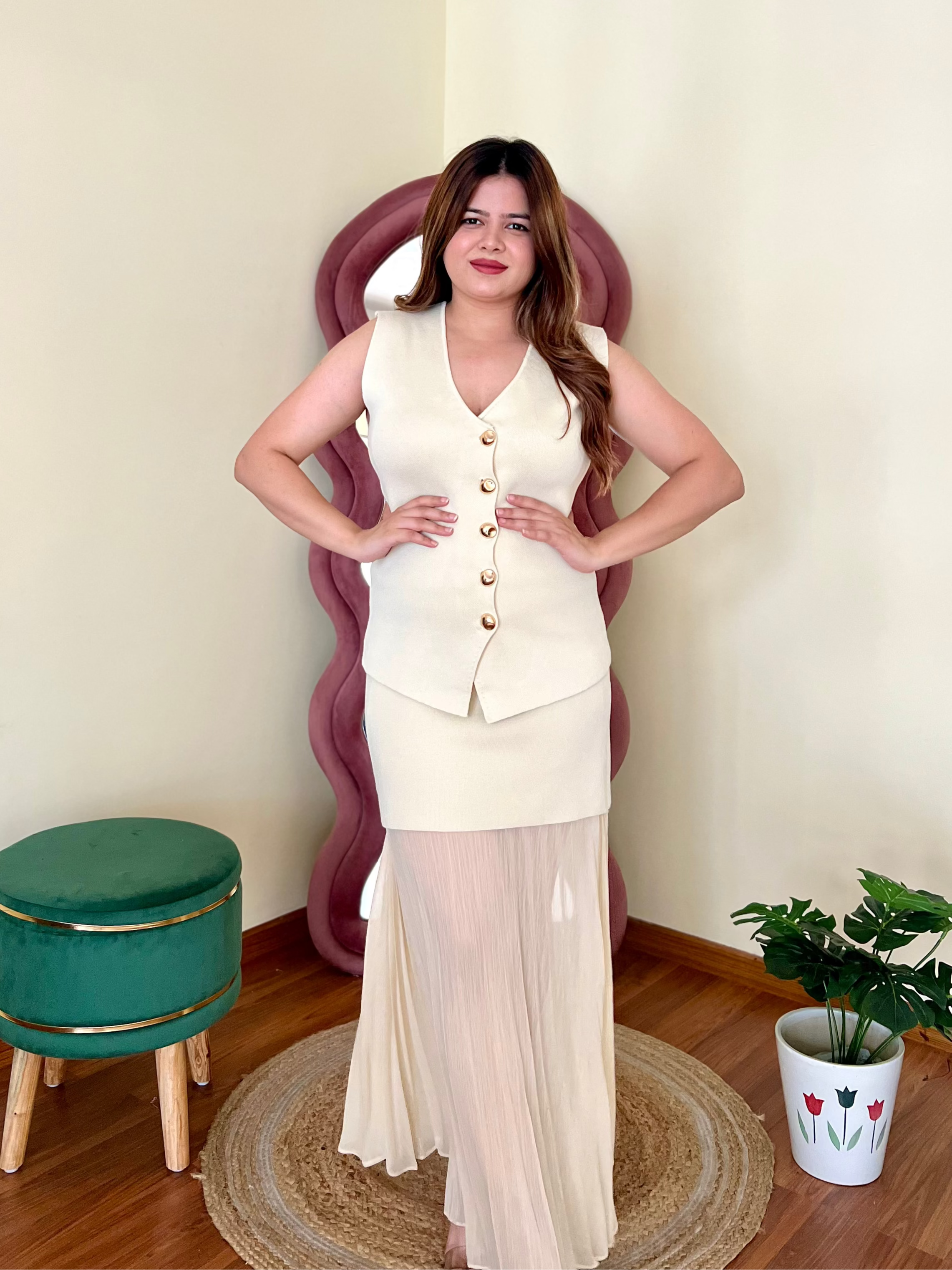 MARSHMALLOW SKIRT SET