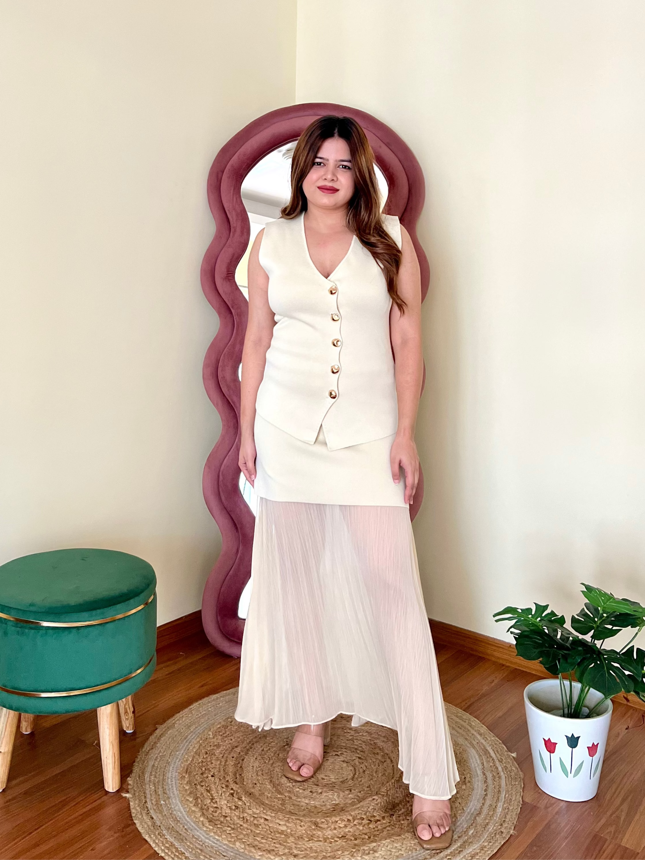 MARSHMALLOW SKIRT SET