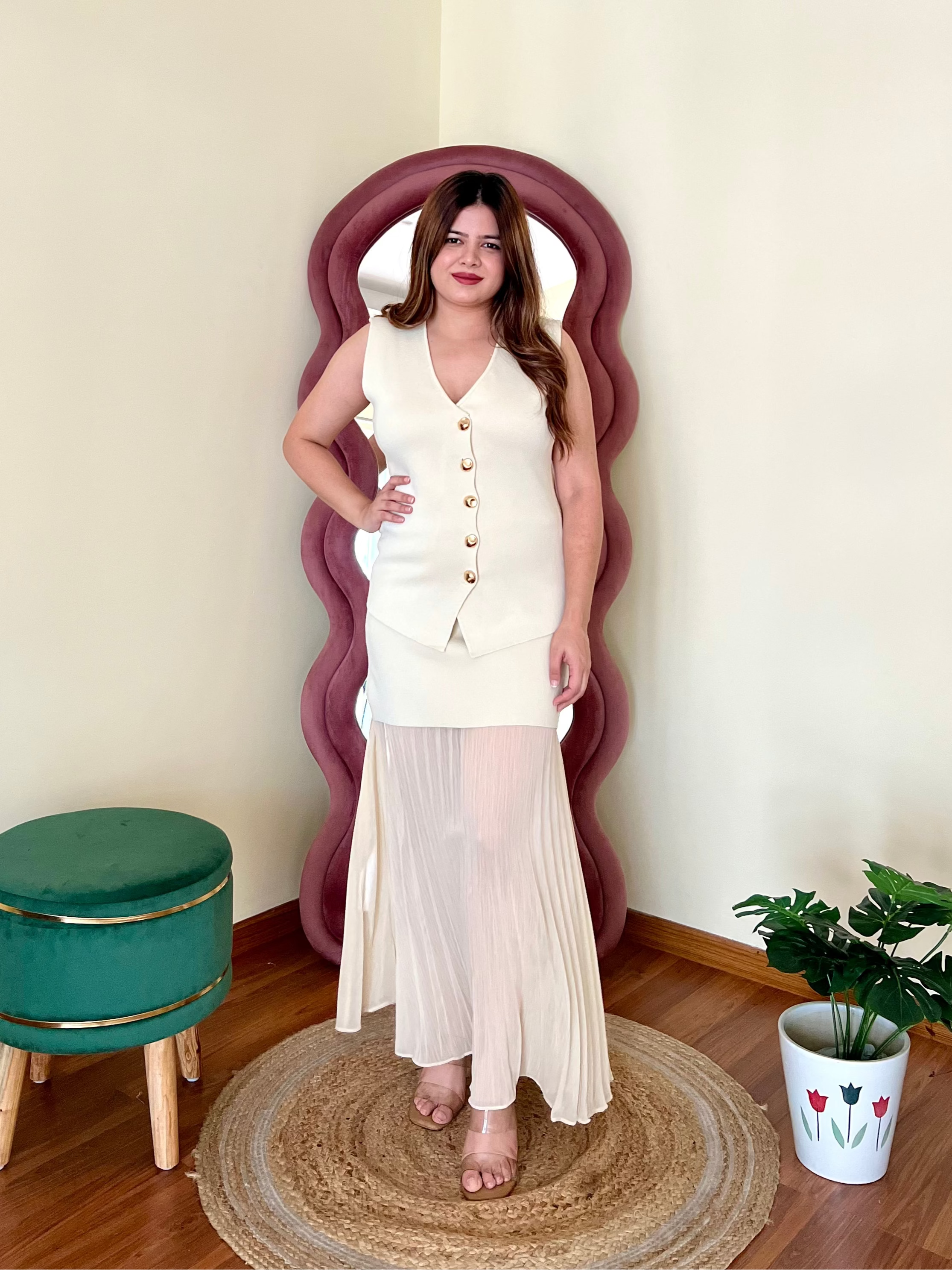 MARSHMALLOW SKIRT SET