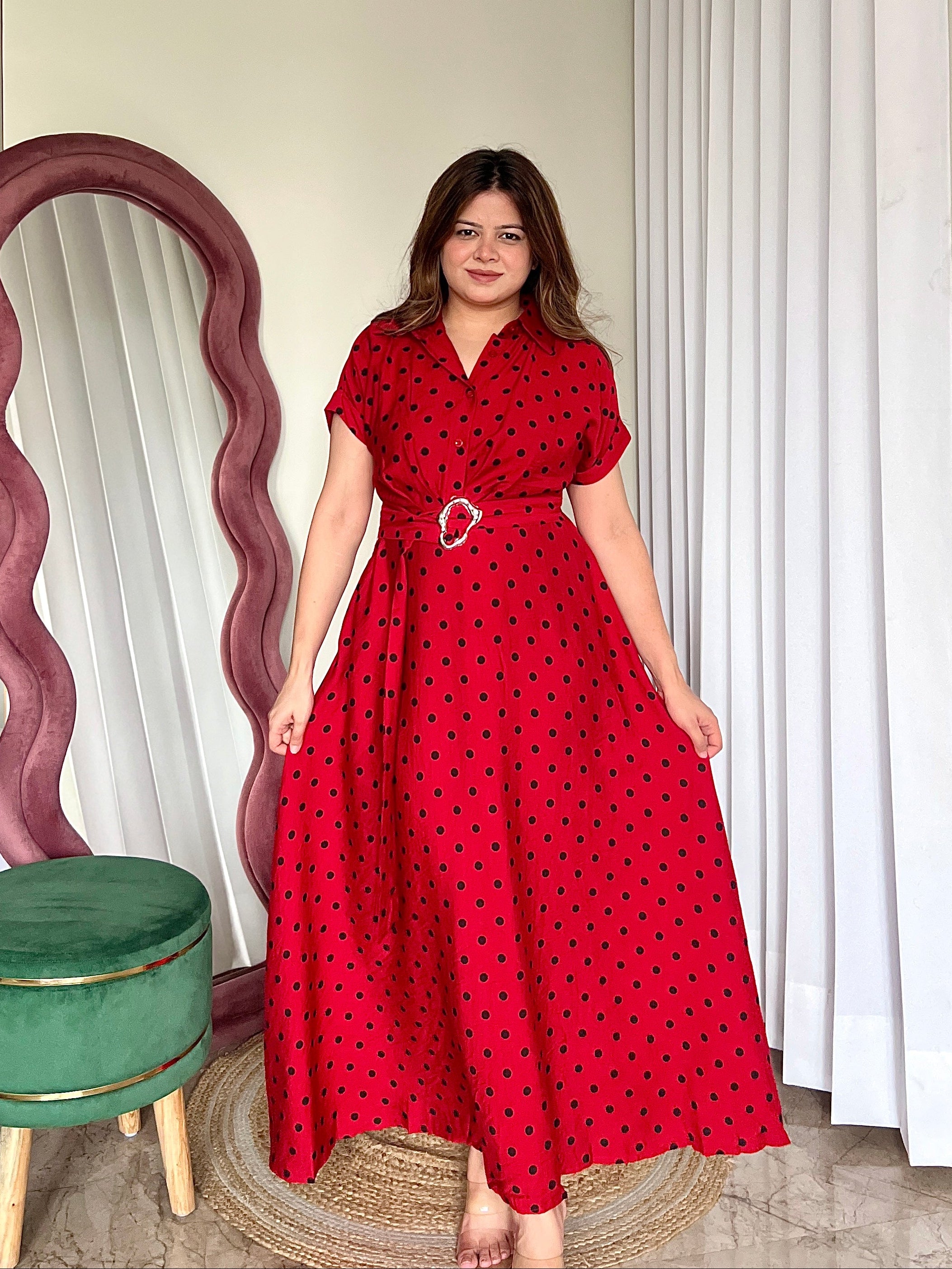 REESE POLKA DOT DRESS