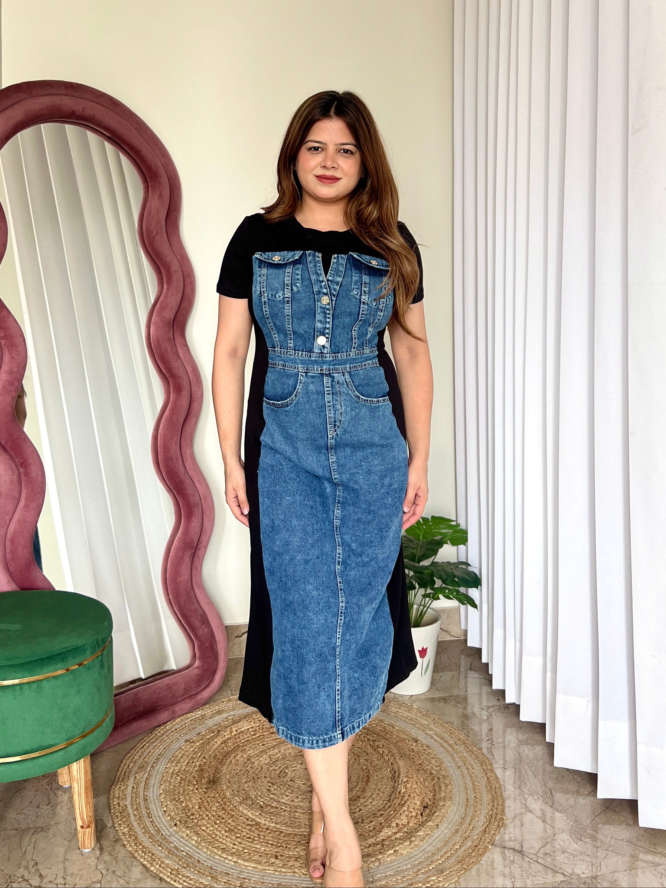 HAZE DENIM DRESS
