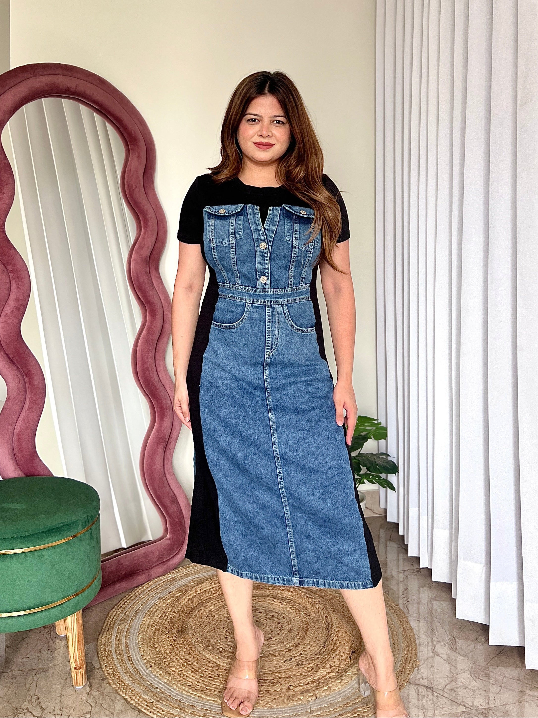 HAZE DENIM DRESS