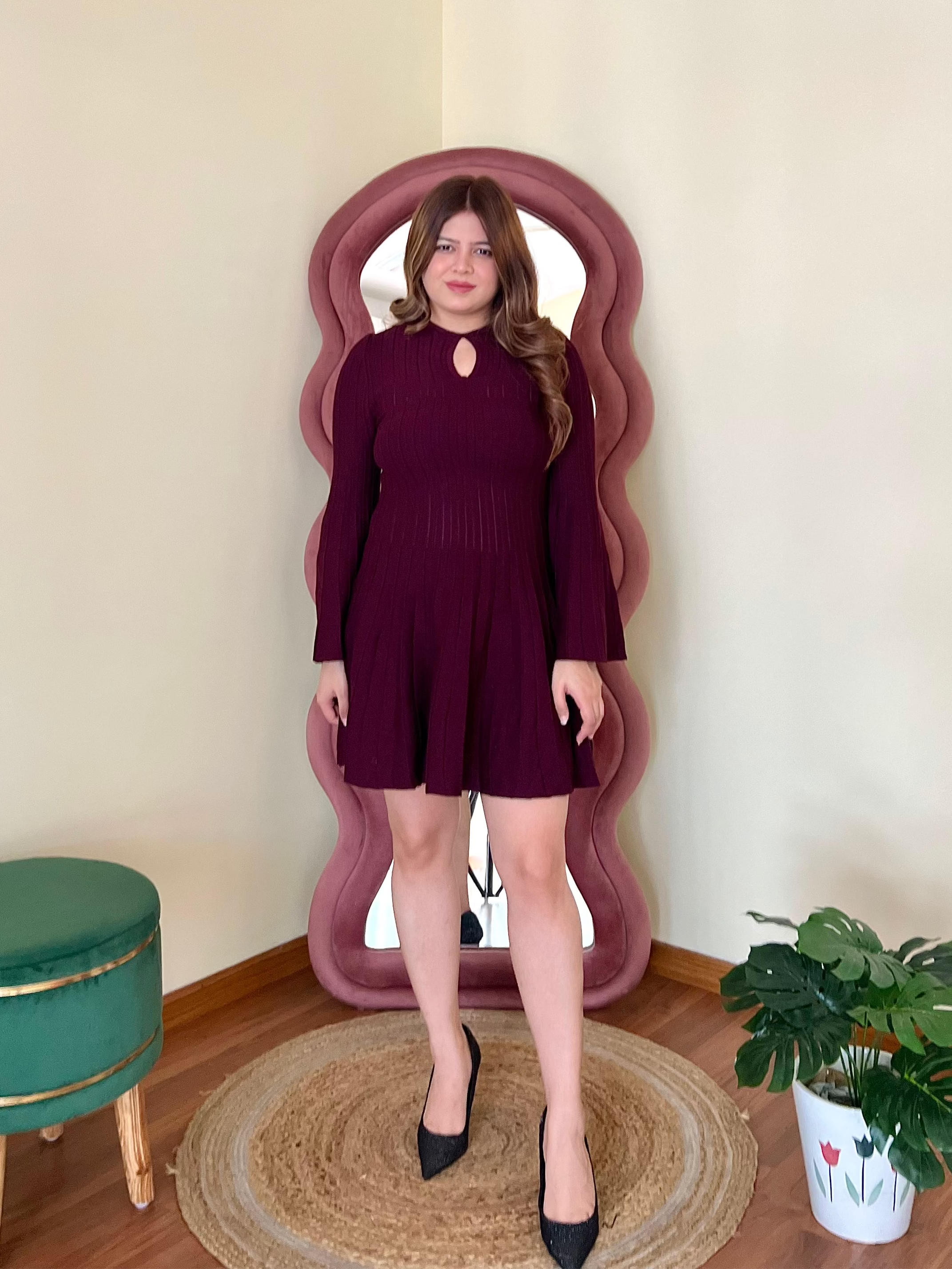 AUBREY RIBBED DRESS