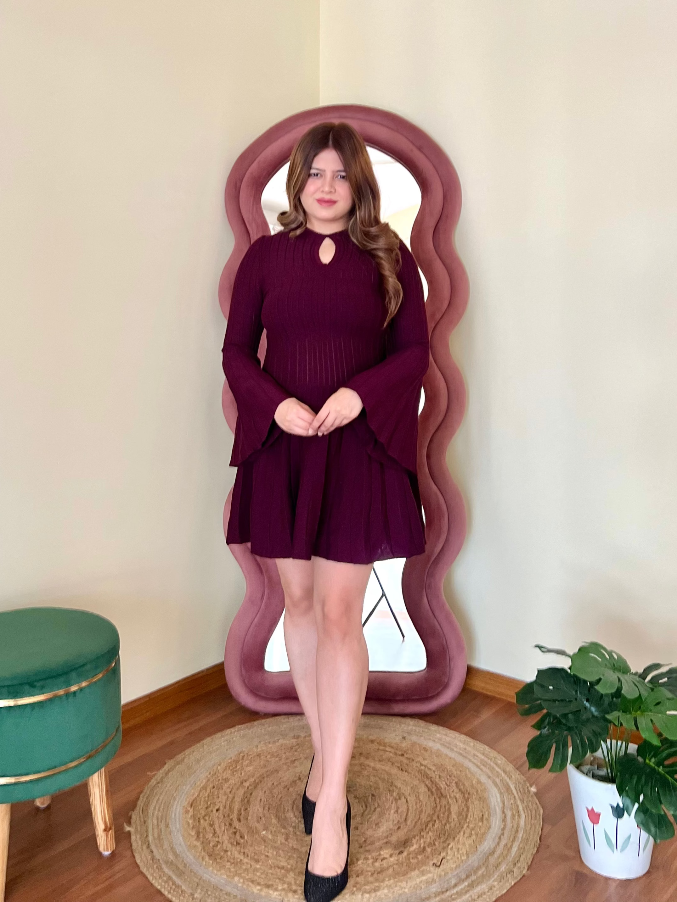AUBREY RIBBED DRESS