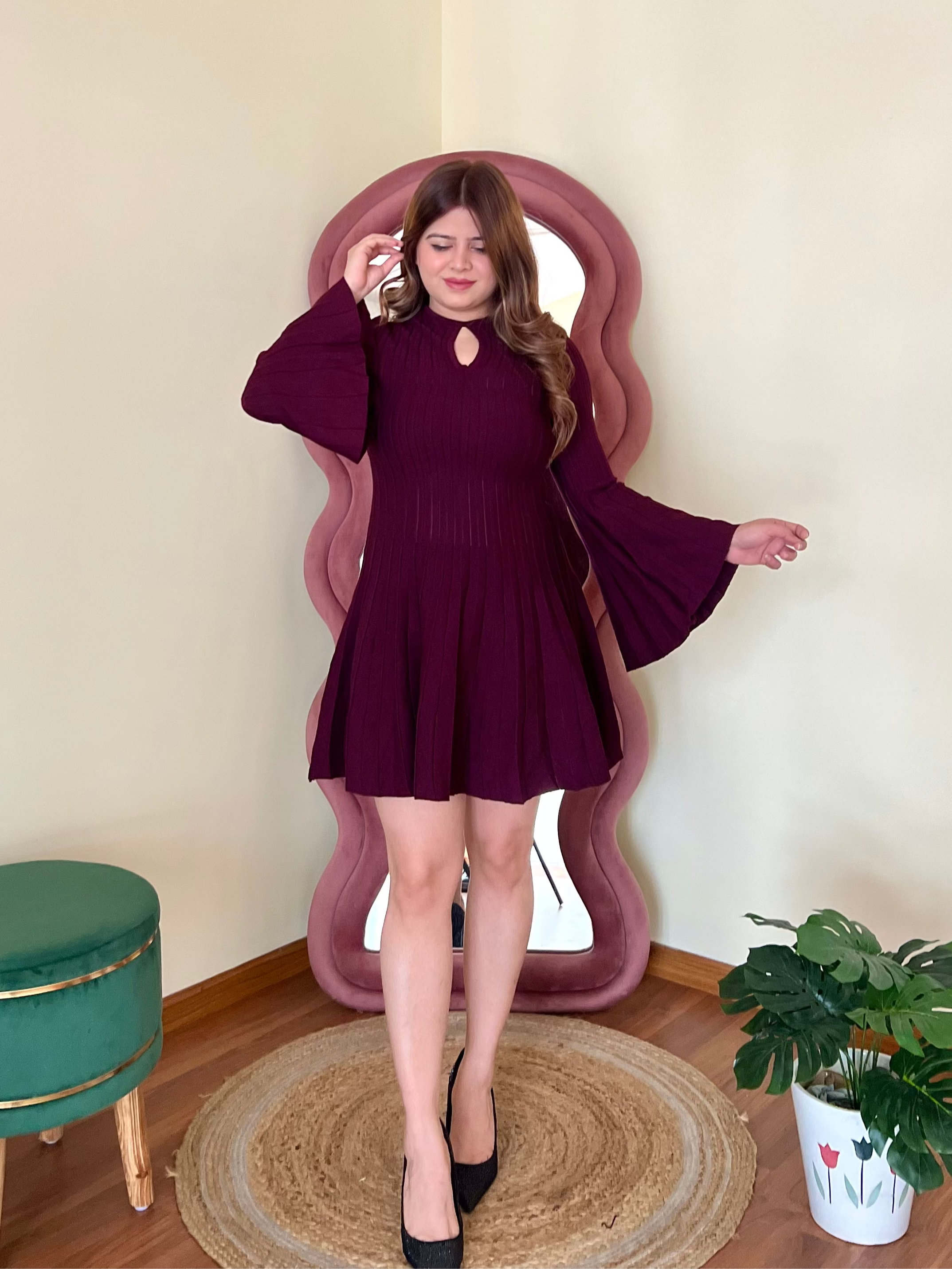 AUBREY RIBBED DRESS