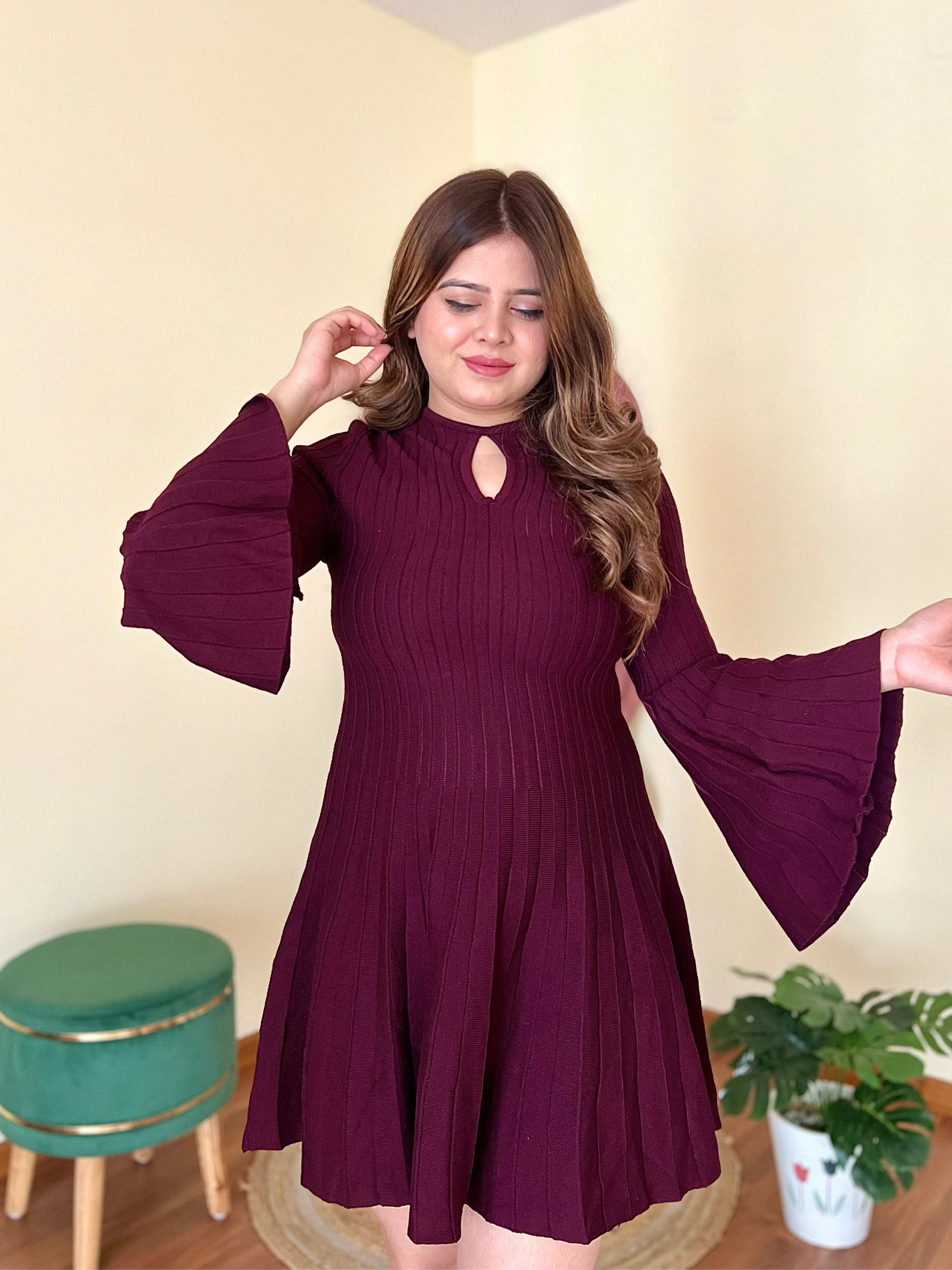 AUBREY RIBBED DRESS