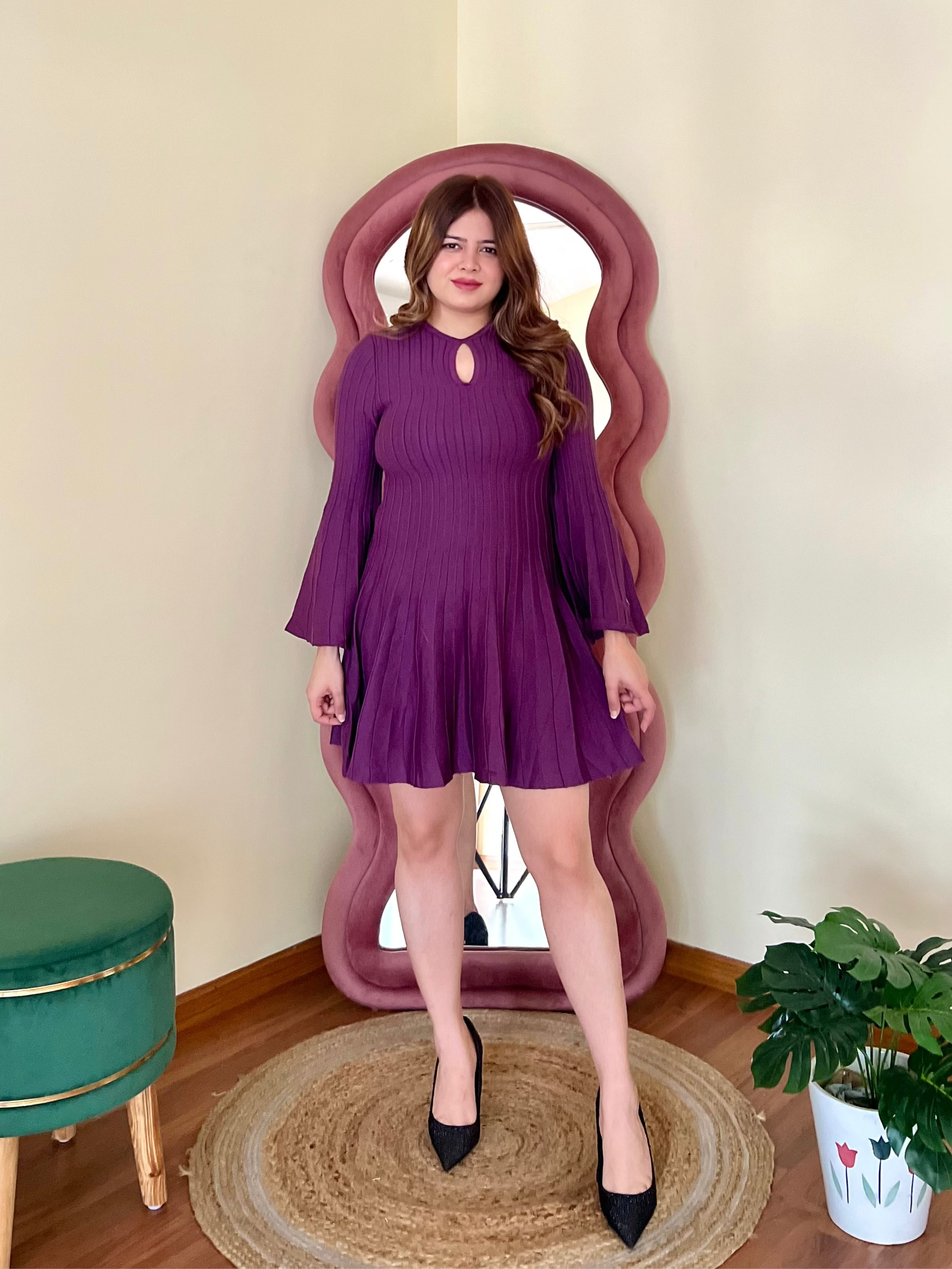 AUBREY RIBBED DRESS