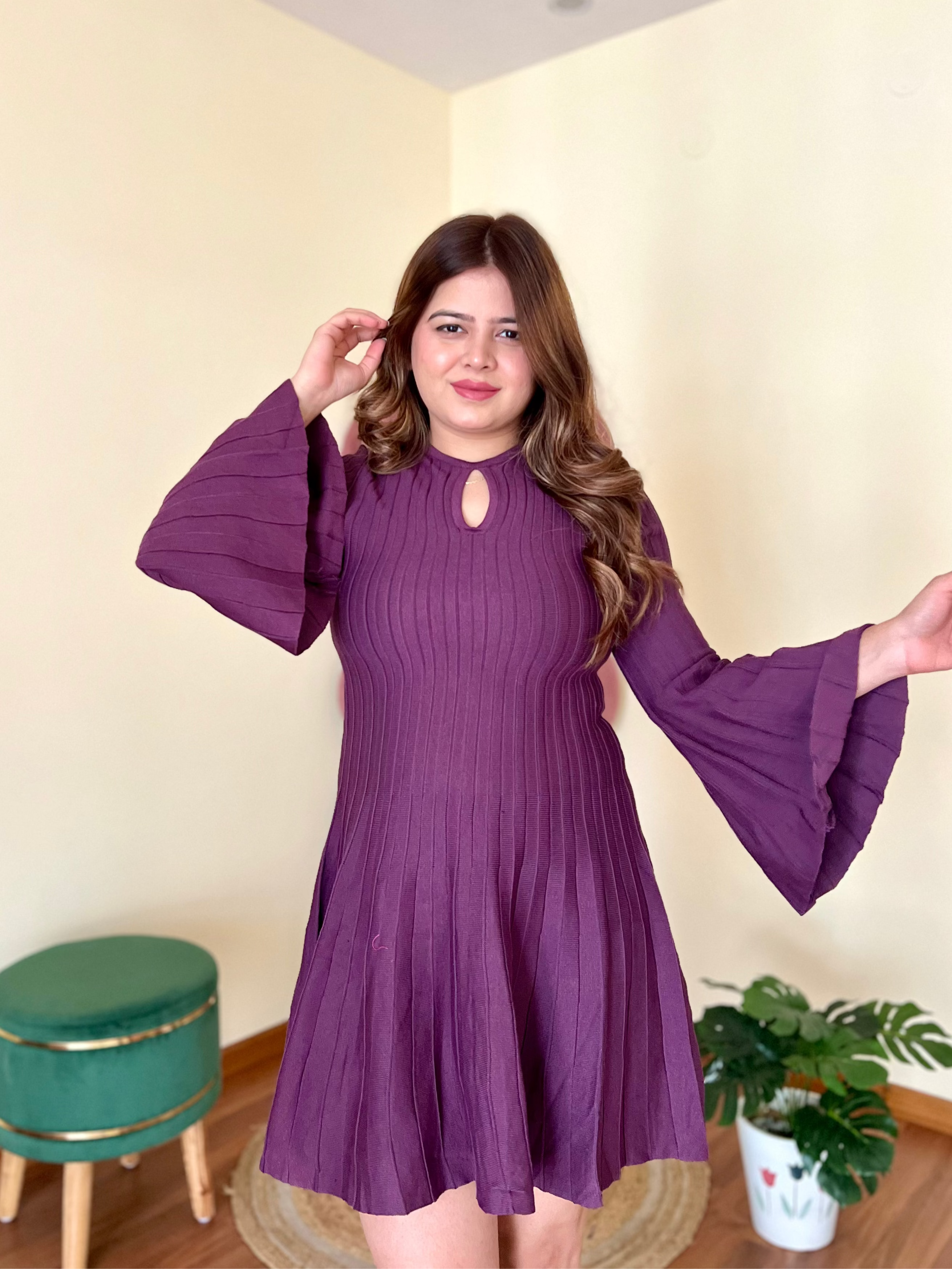 AUBREY RIBBED DRESS