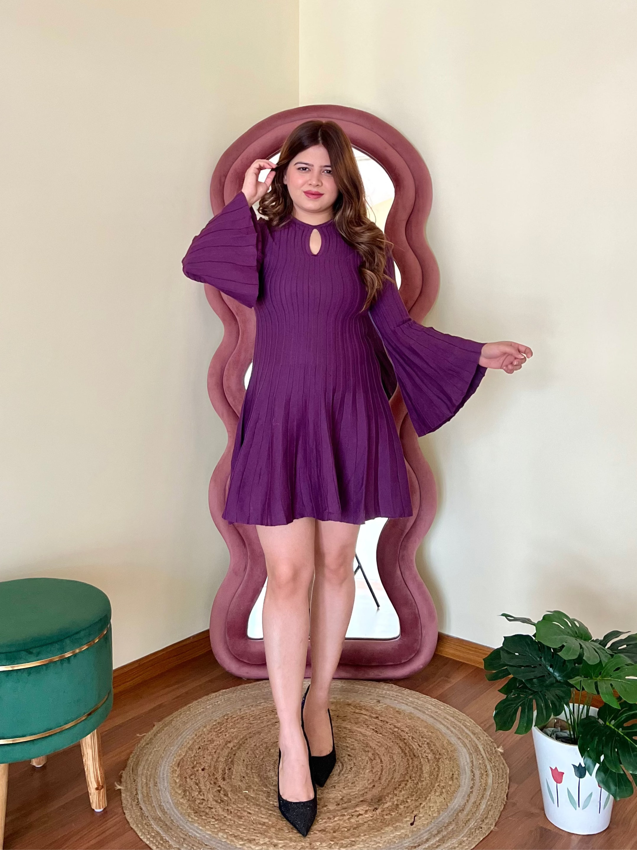 AUBREY RIBBED DRESS